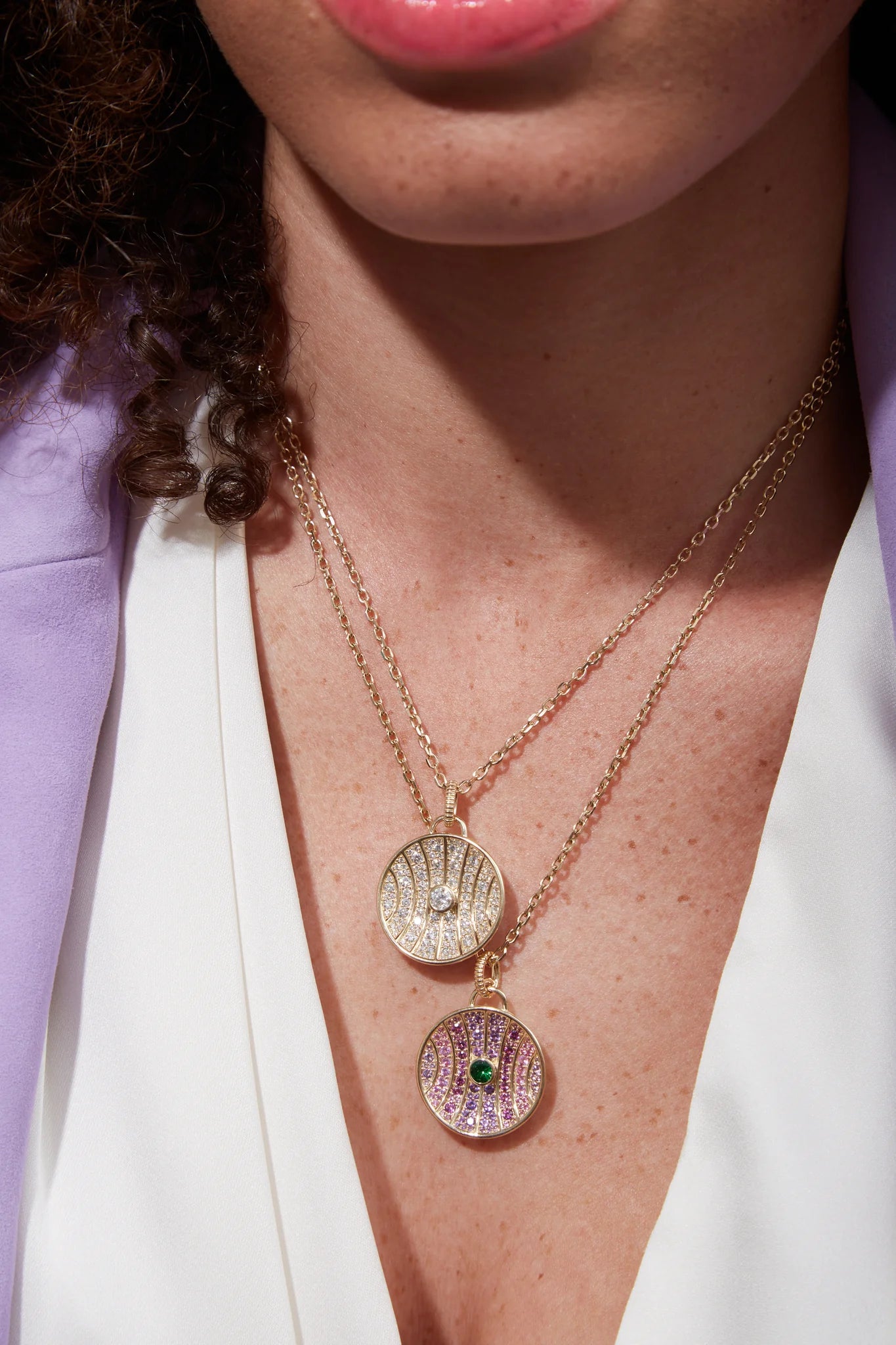 Revel Large Dimensional Pendant - Diamond