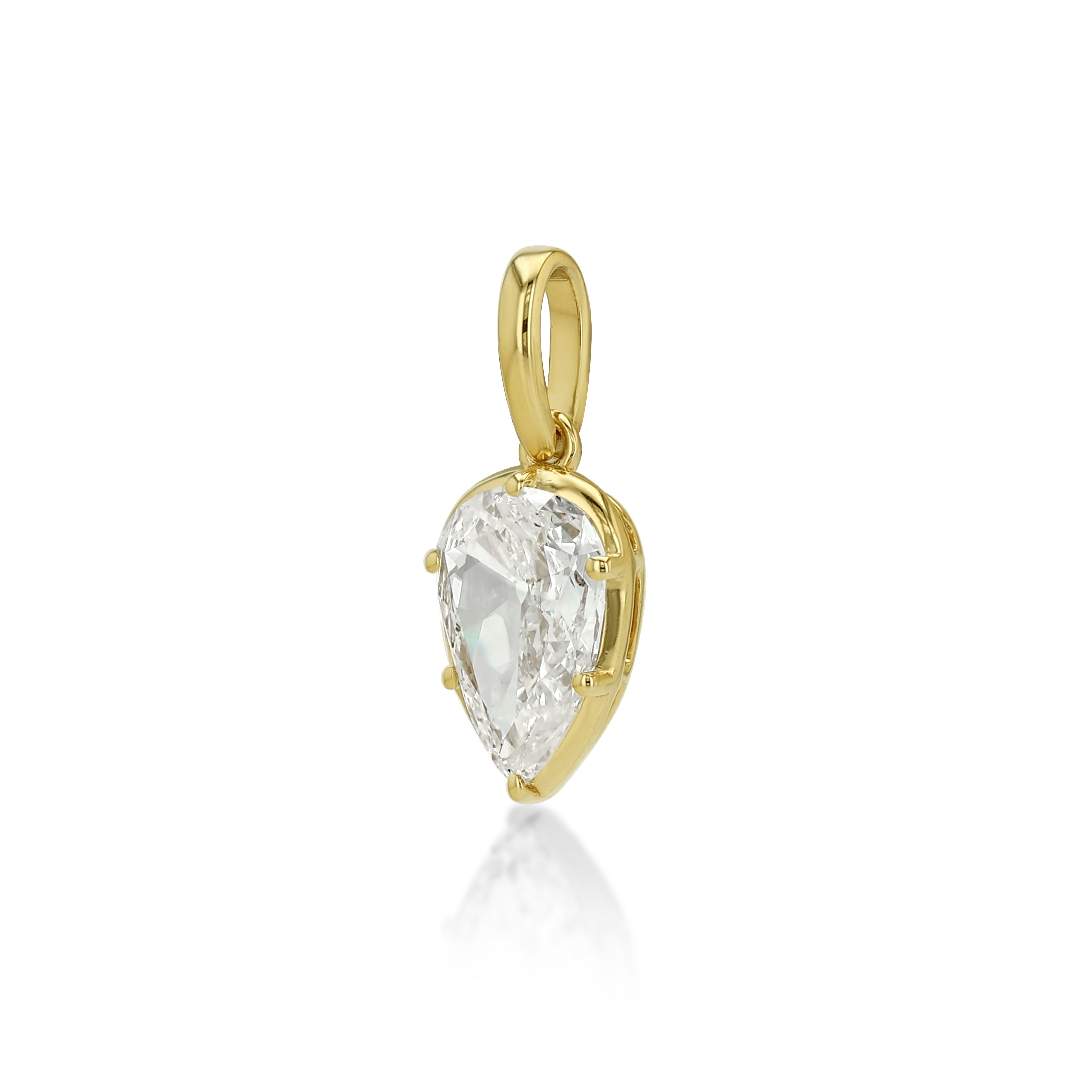 Pear Diamond Pendant