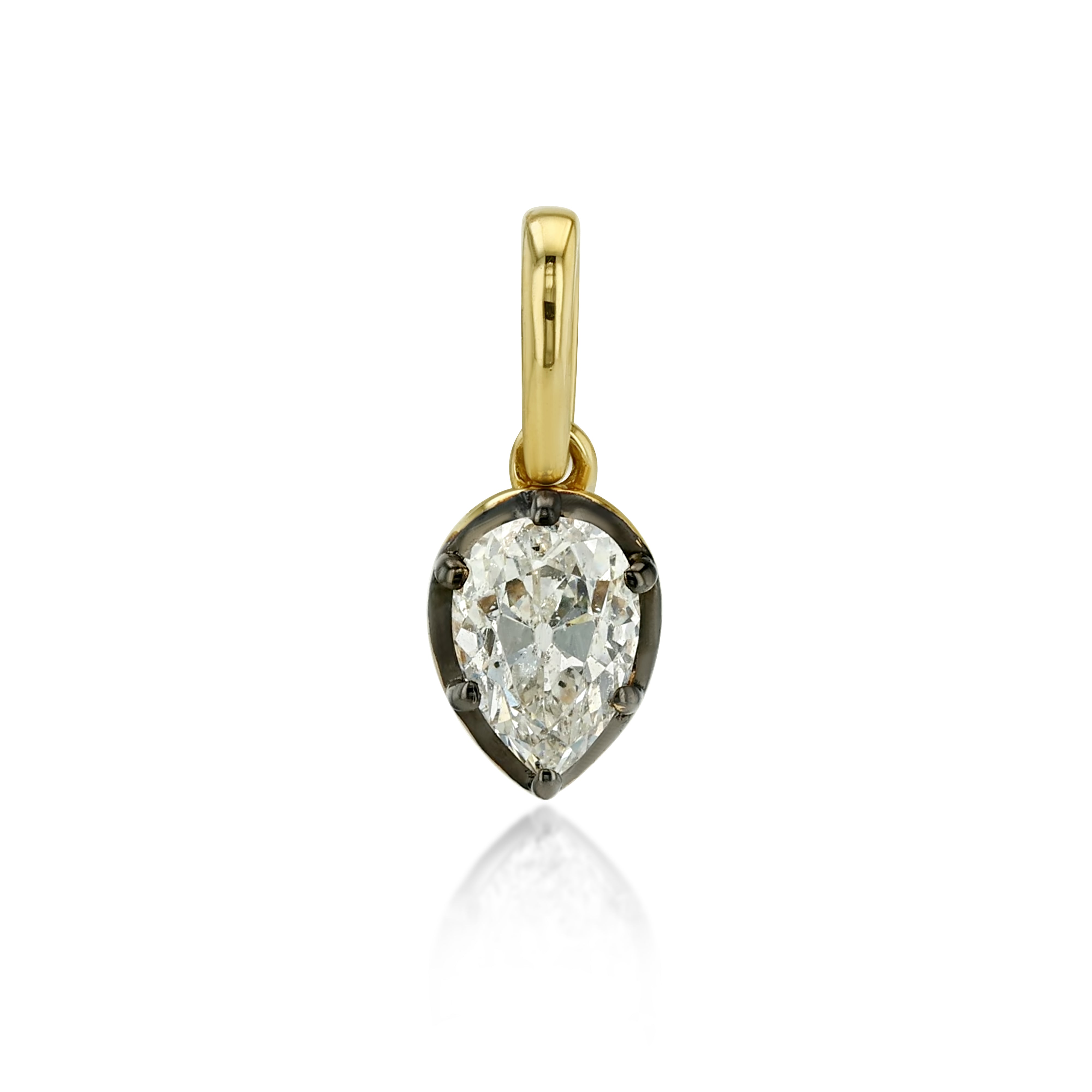 Petite Pear Diamond Pendant