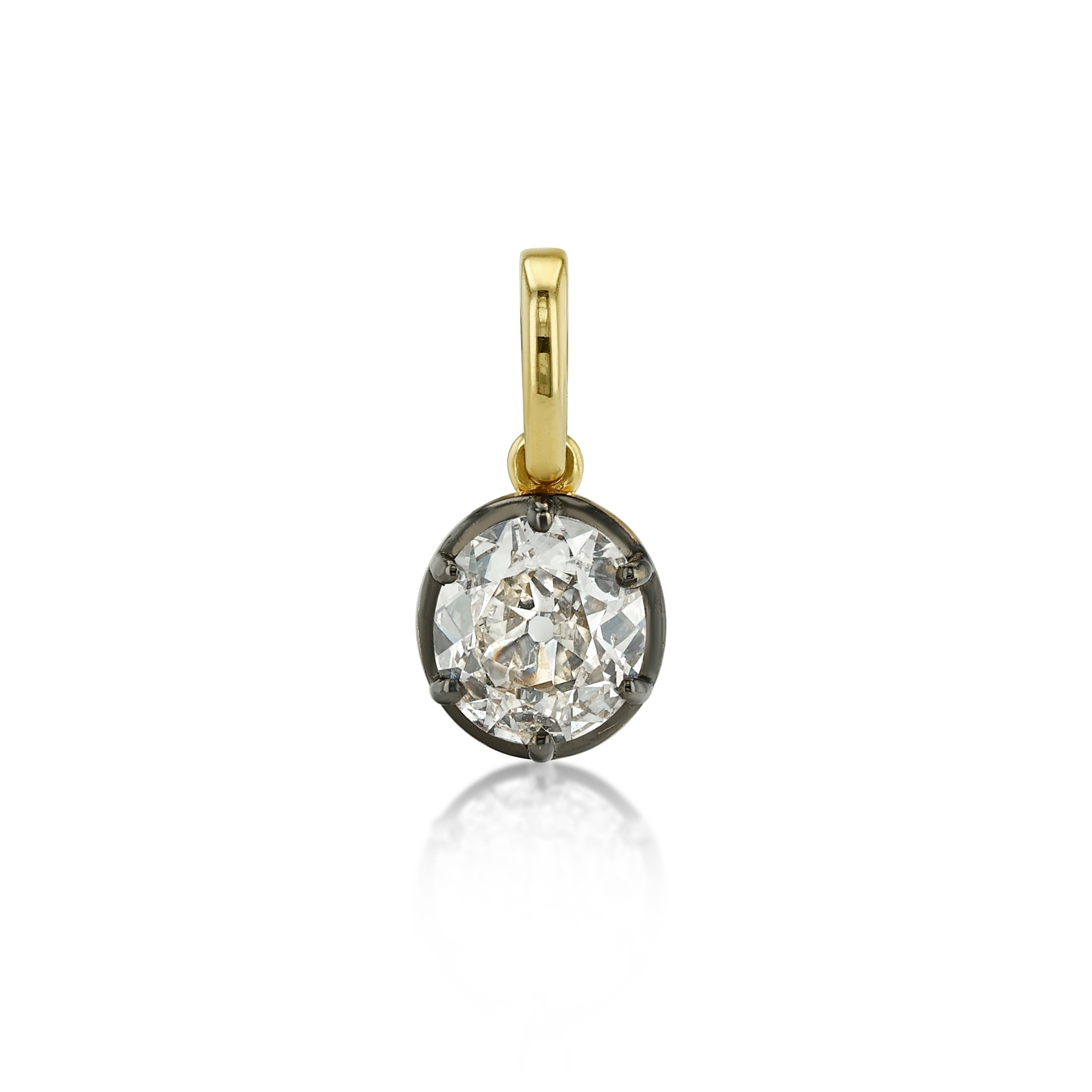 Petite Round Diamond Charm