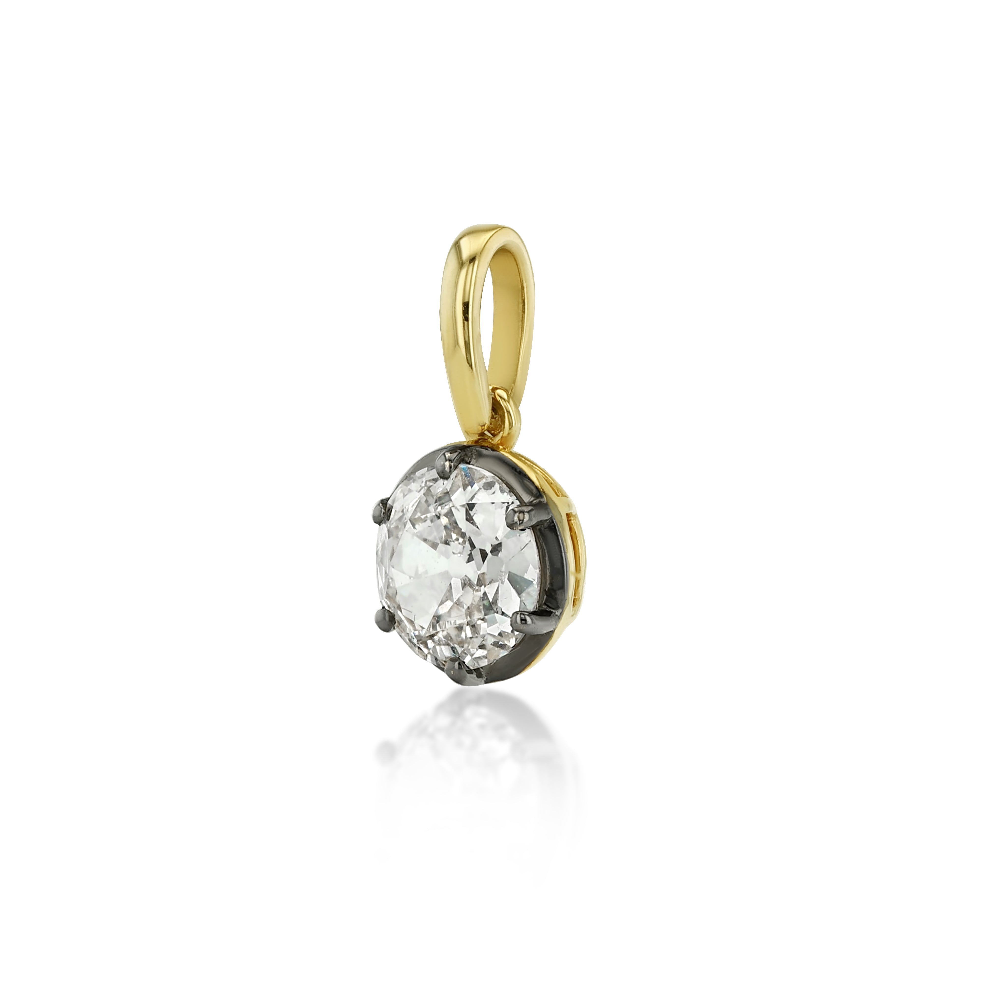 Petite Round Diamond Charm