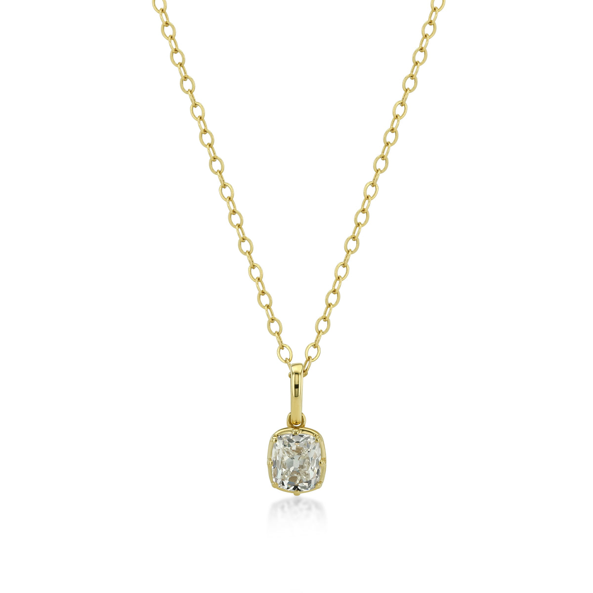 Petite Cushion Diamond Charm