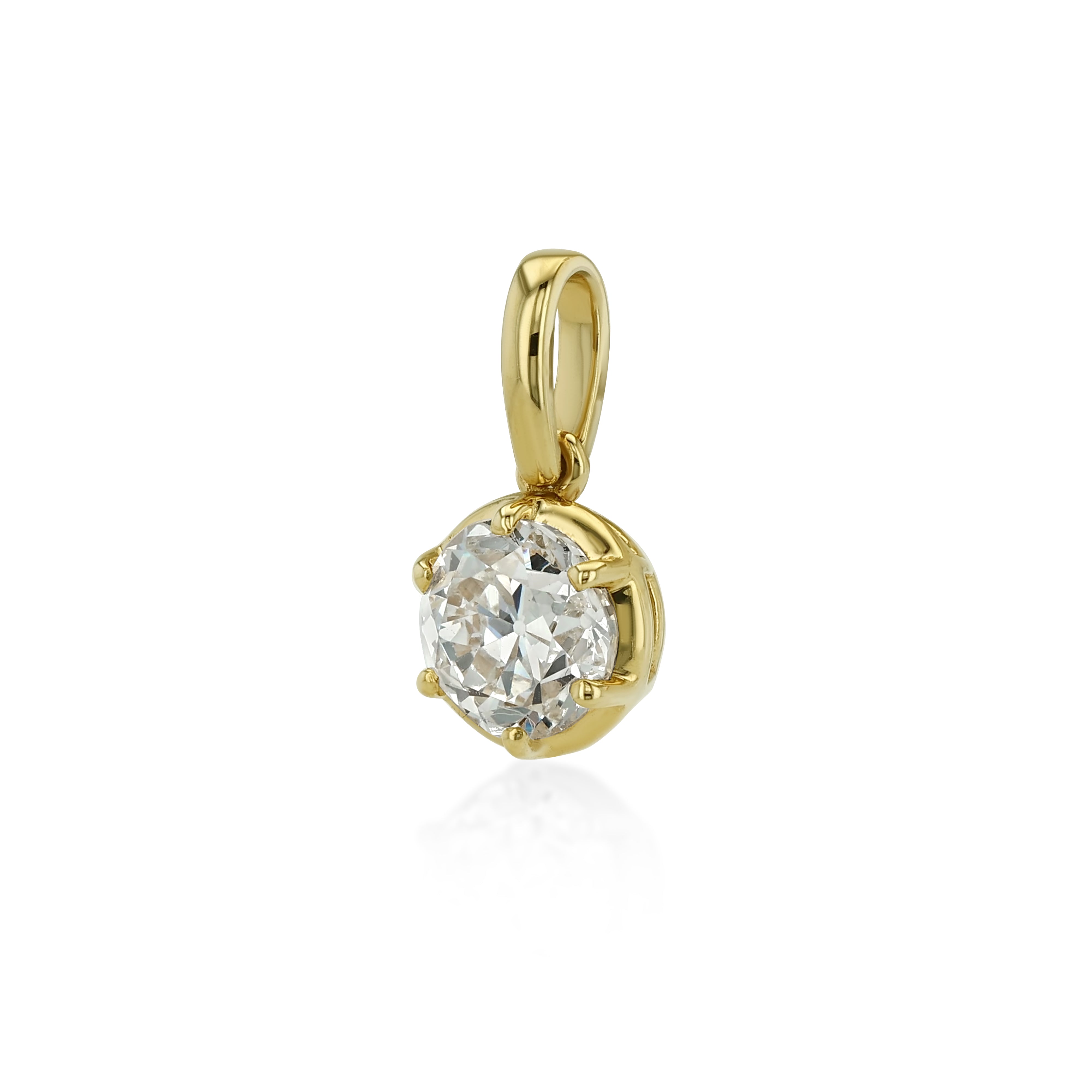 Petite Round Diamond Charm