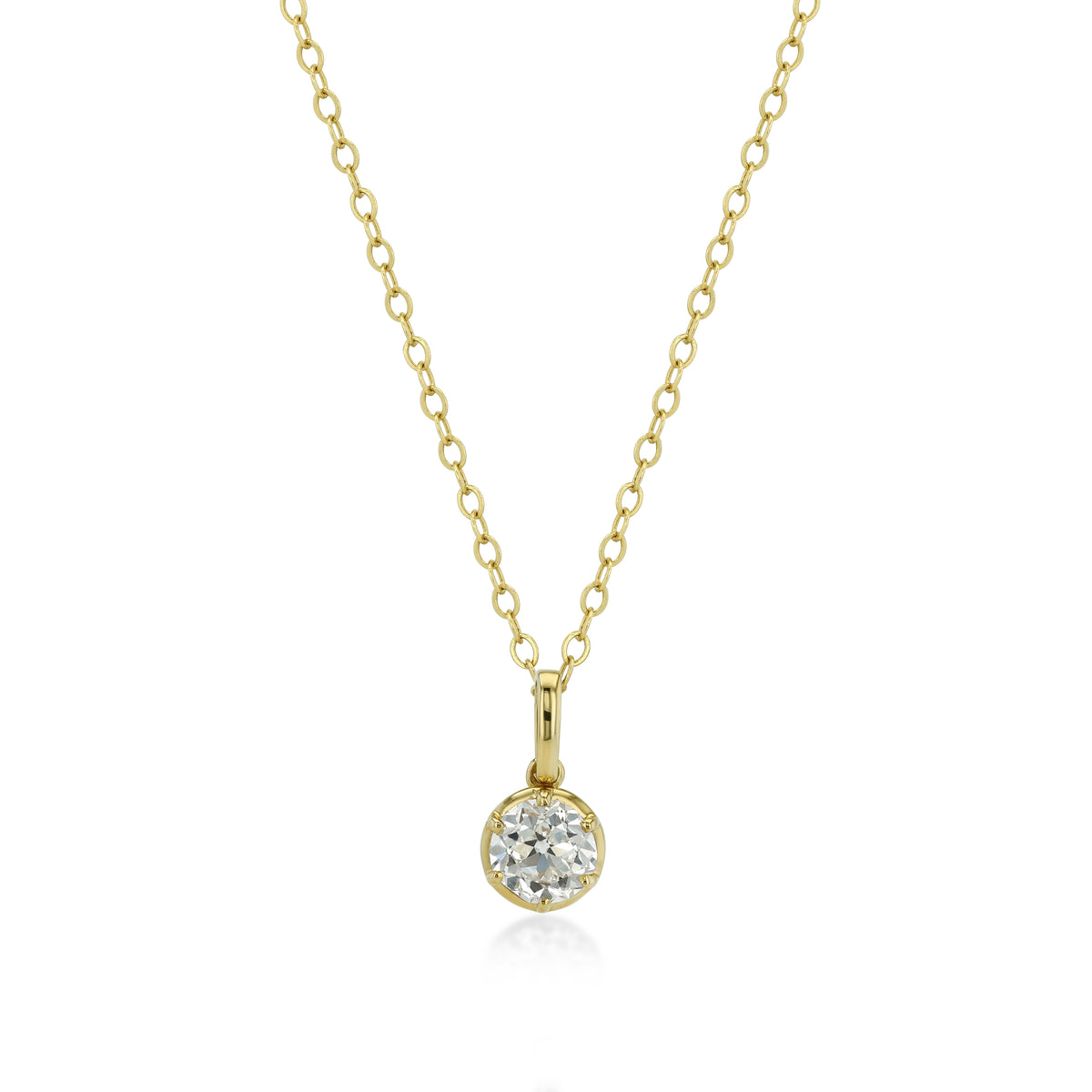 Petite Round Diamond Charm