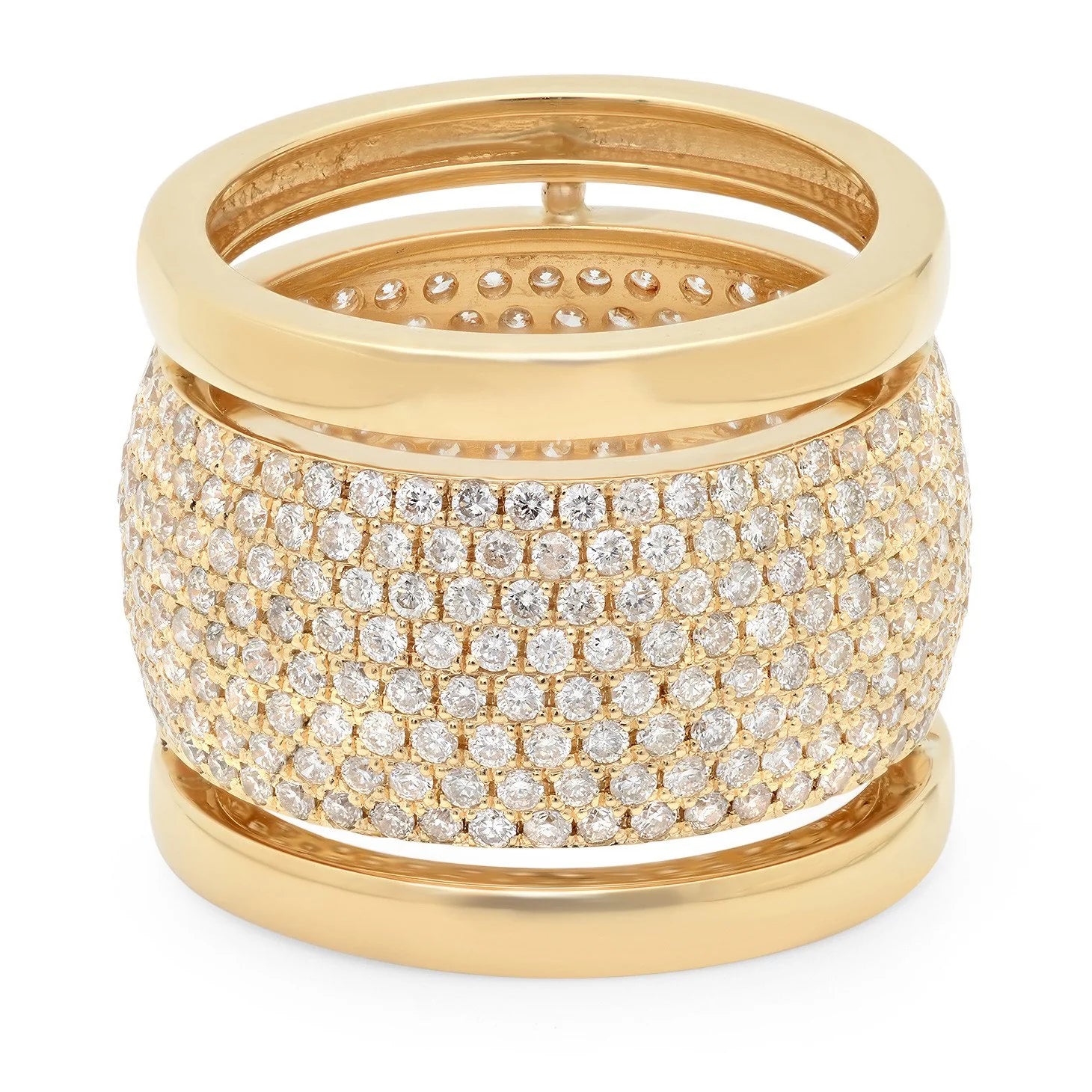 Trio Ring with Diamonds