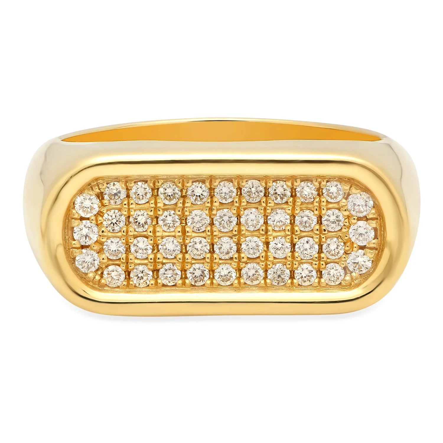 4 Row Diamond Stackable Ring