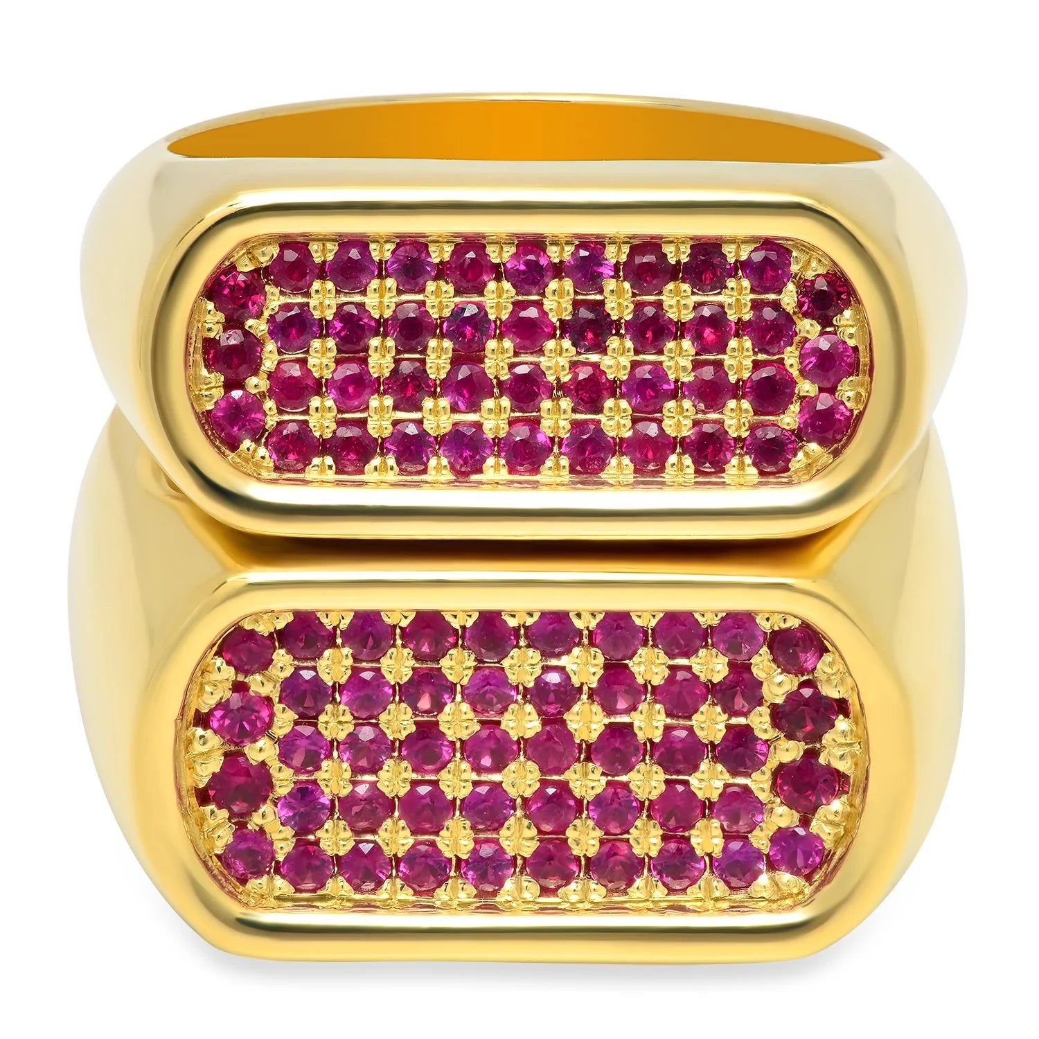 5 Row Ruby Stackable Ring