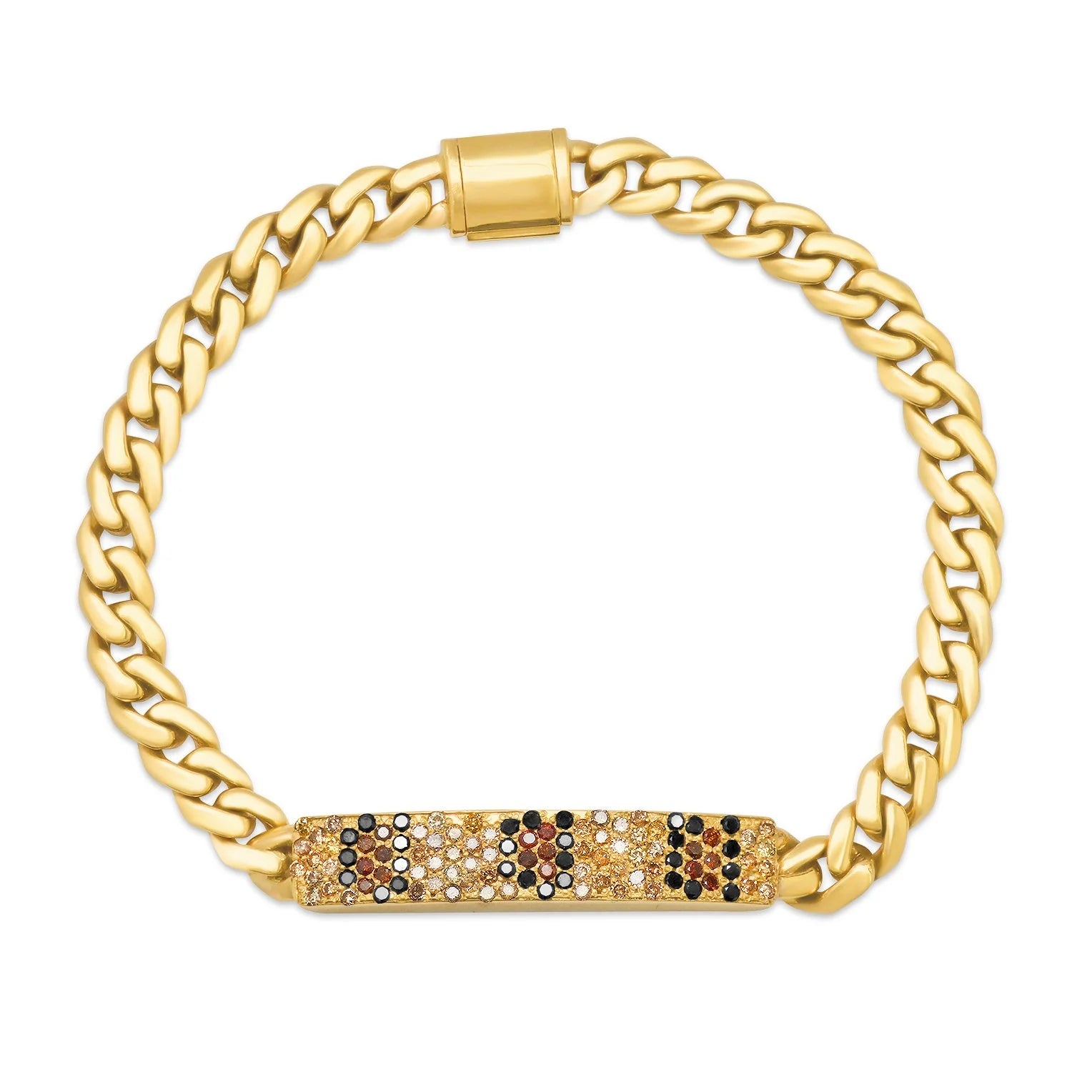 Leopard Pave ID Bracelet
