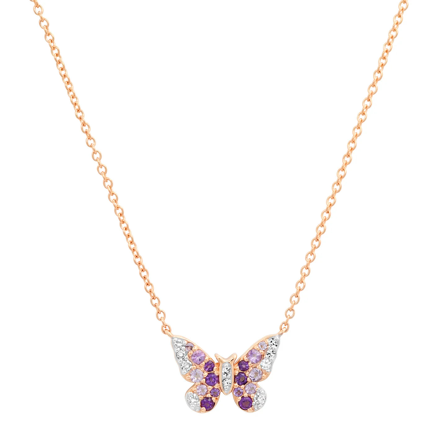 Mini Ombré Butterfly Necklace