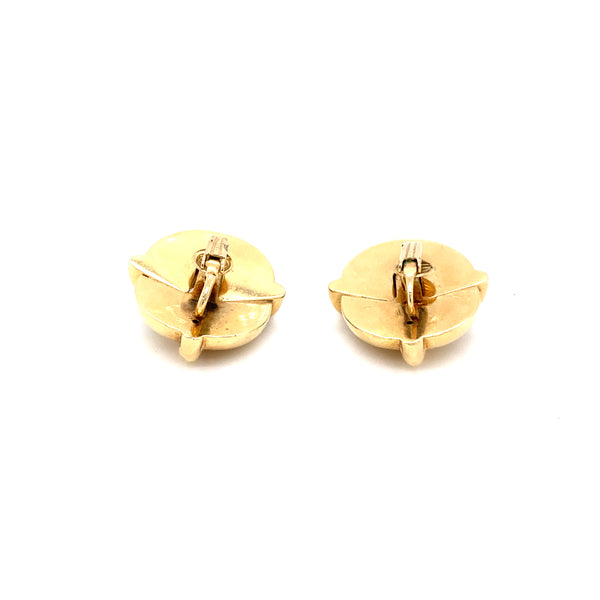 14k yellow gold clip on earrings
