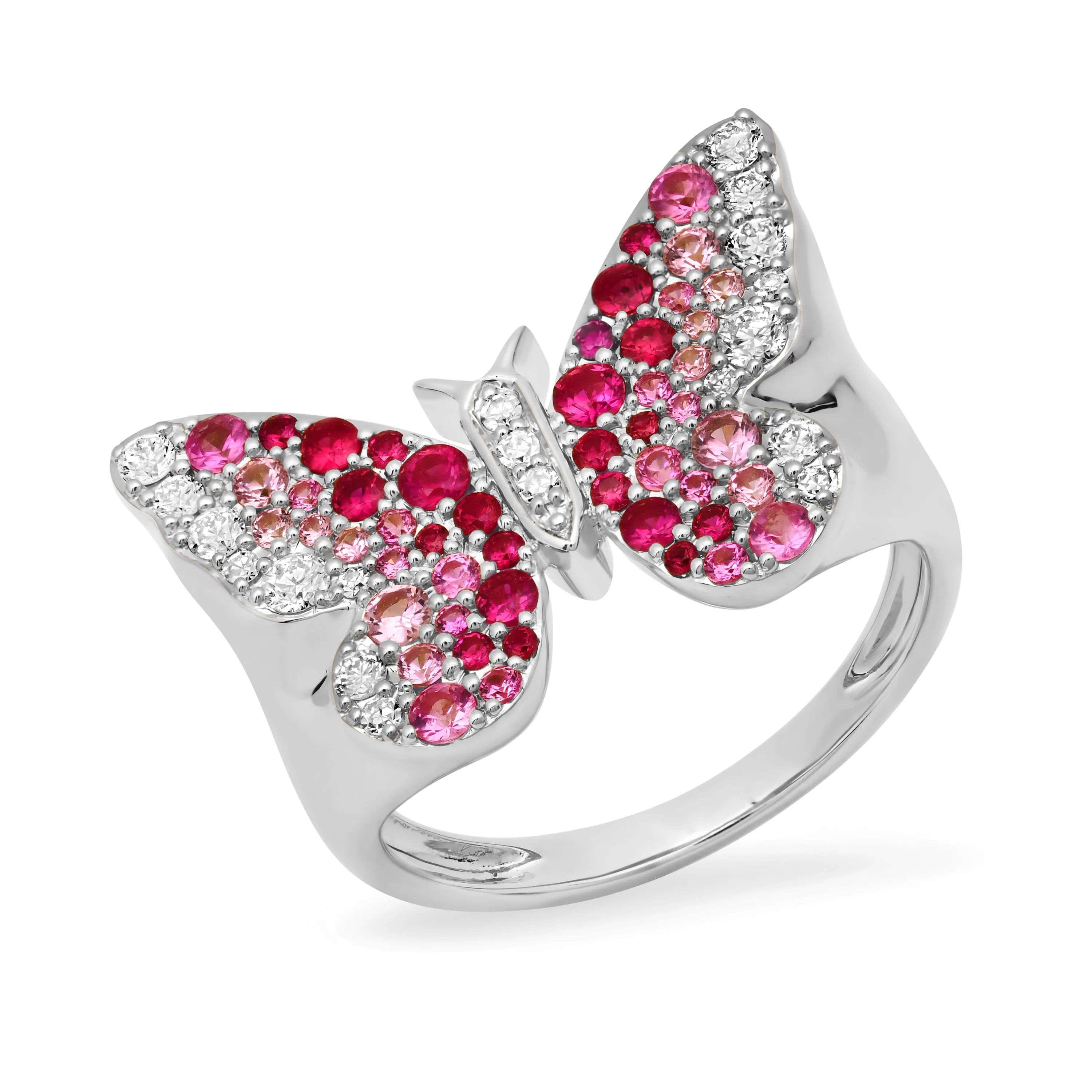 Ombre Butterfly Signet Ring