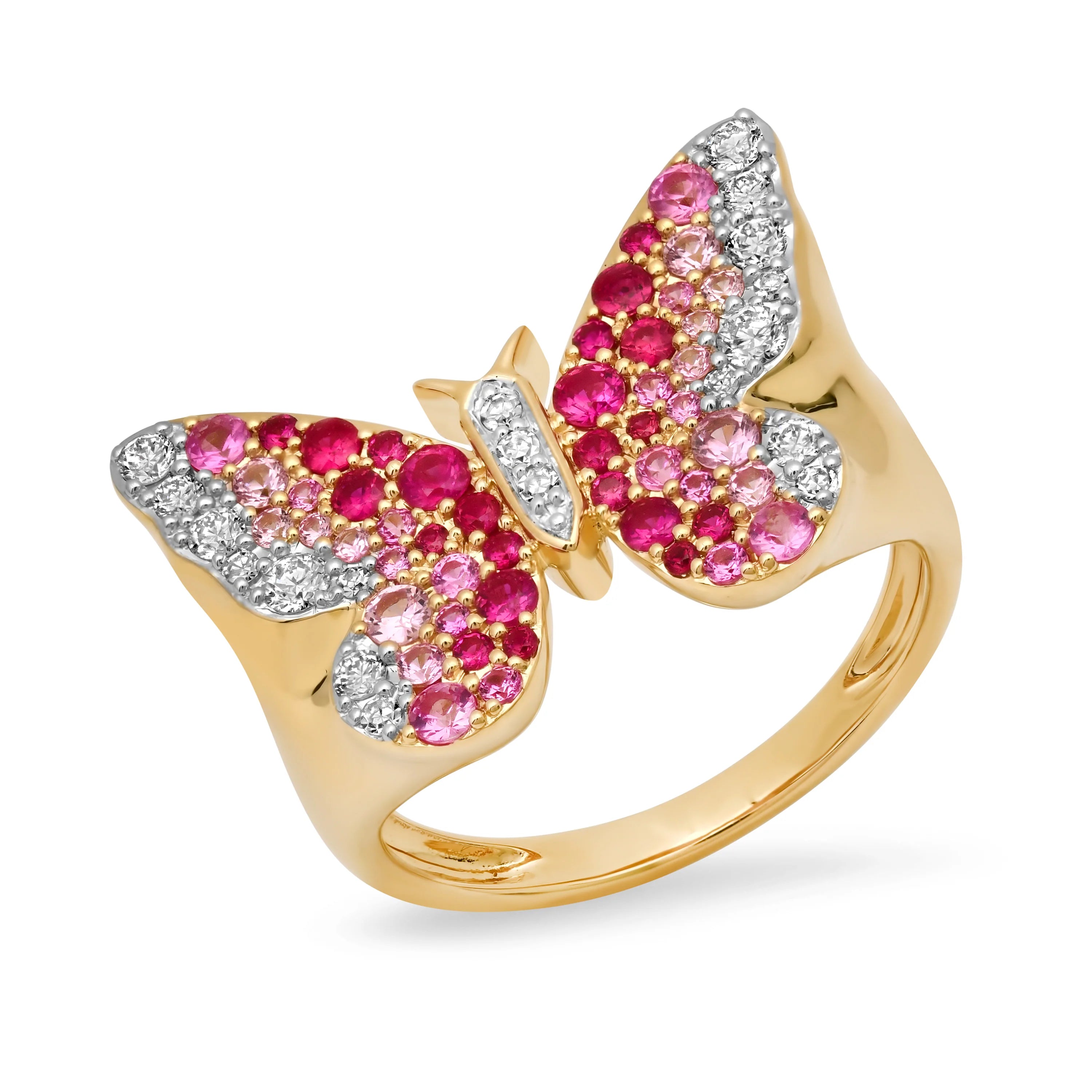 Ombre Butterfly Signet Ring