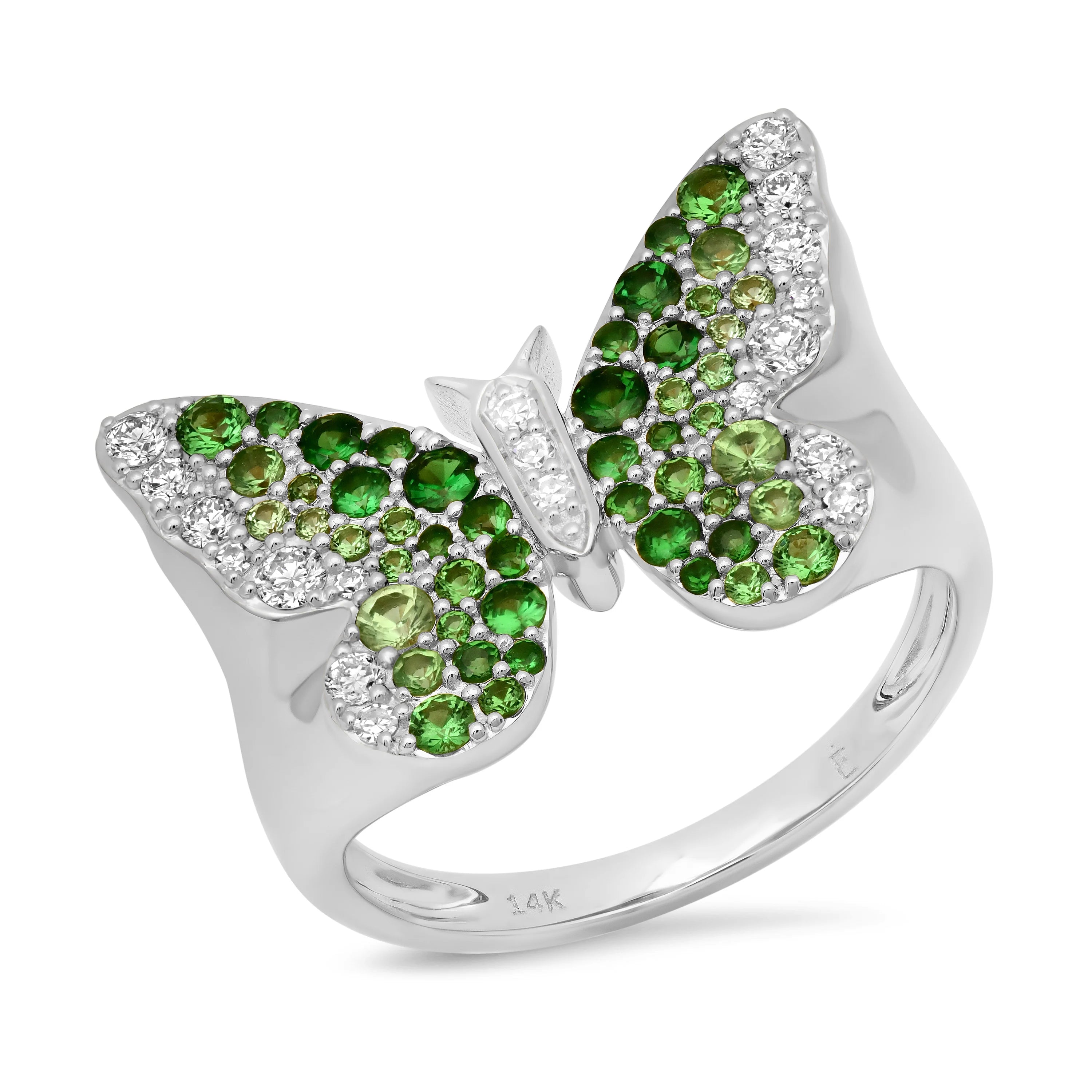 Ombre Butterfly Signet Ring