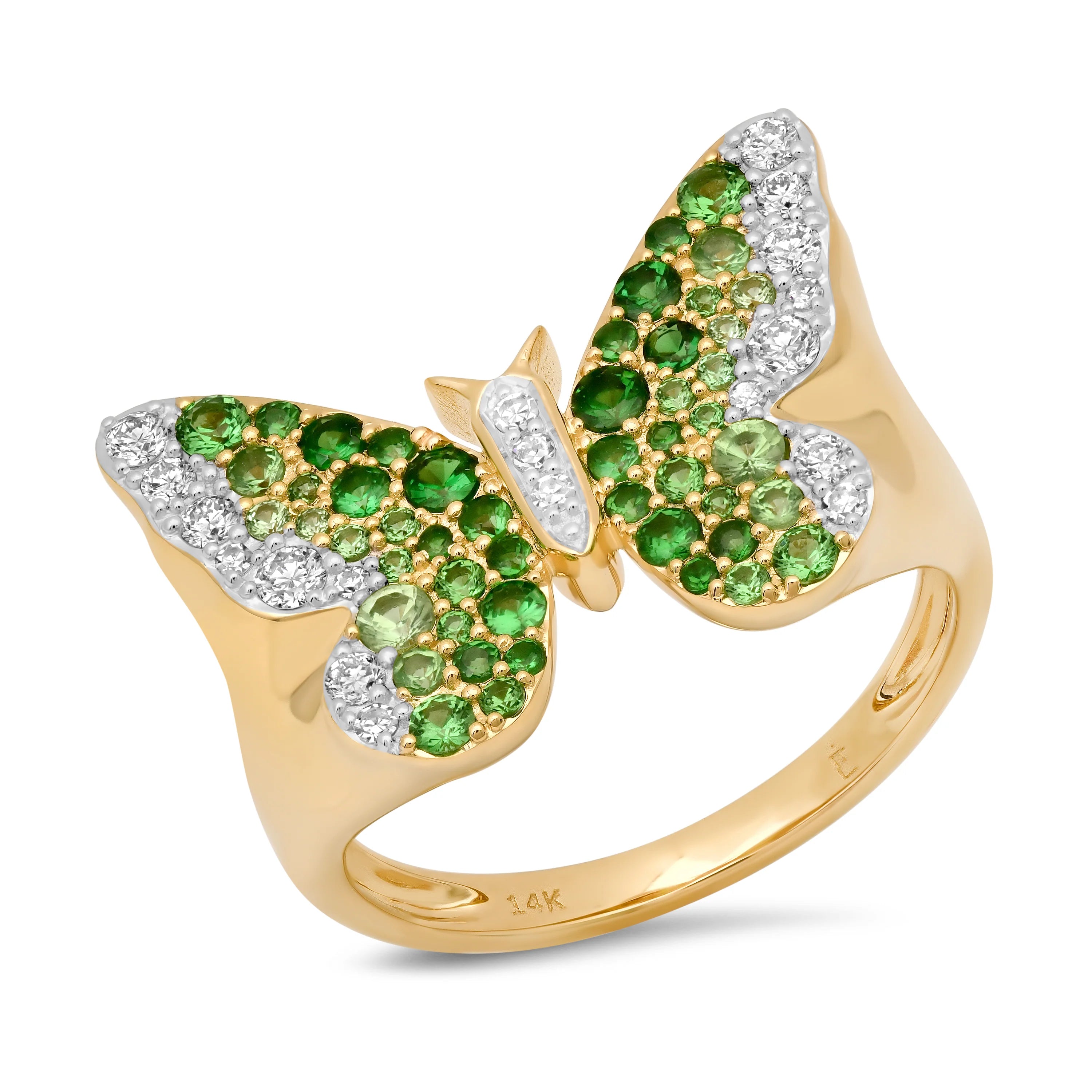 Ombre Butterfly Signet Ring