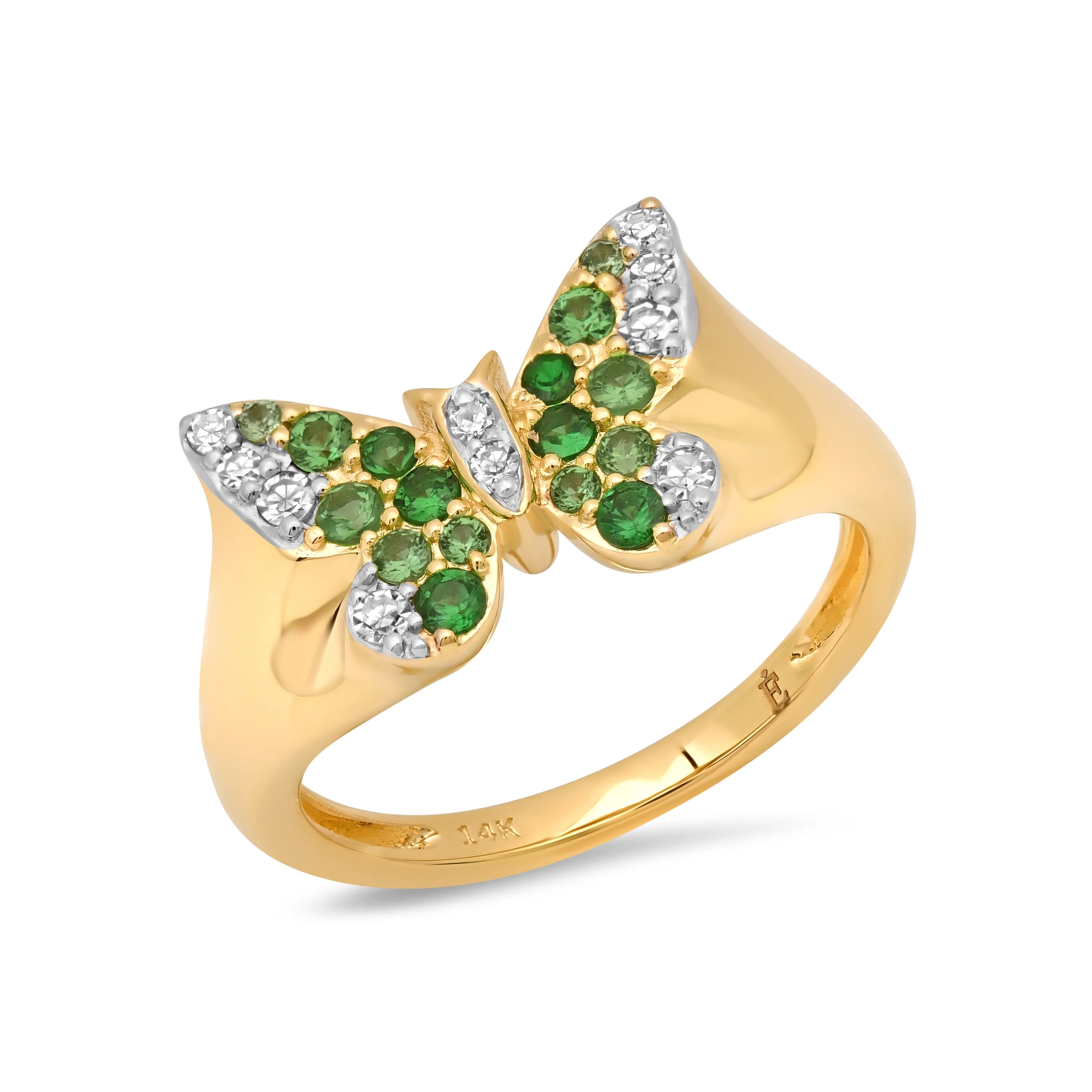 Ombre Butterfly Signet Ring