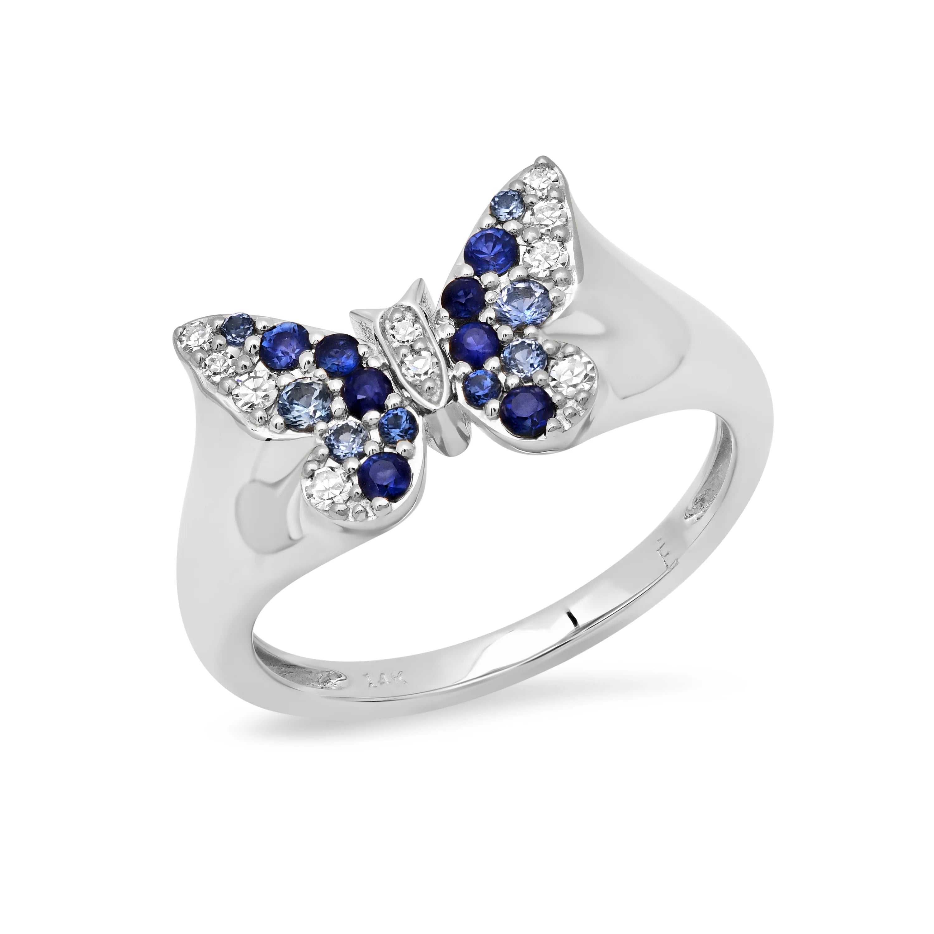 Ombre Butterfly Signet Ring