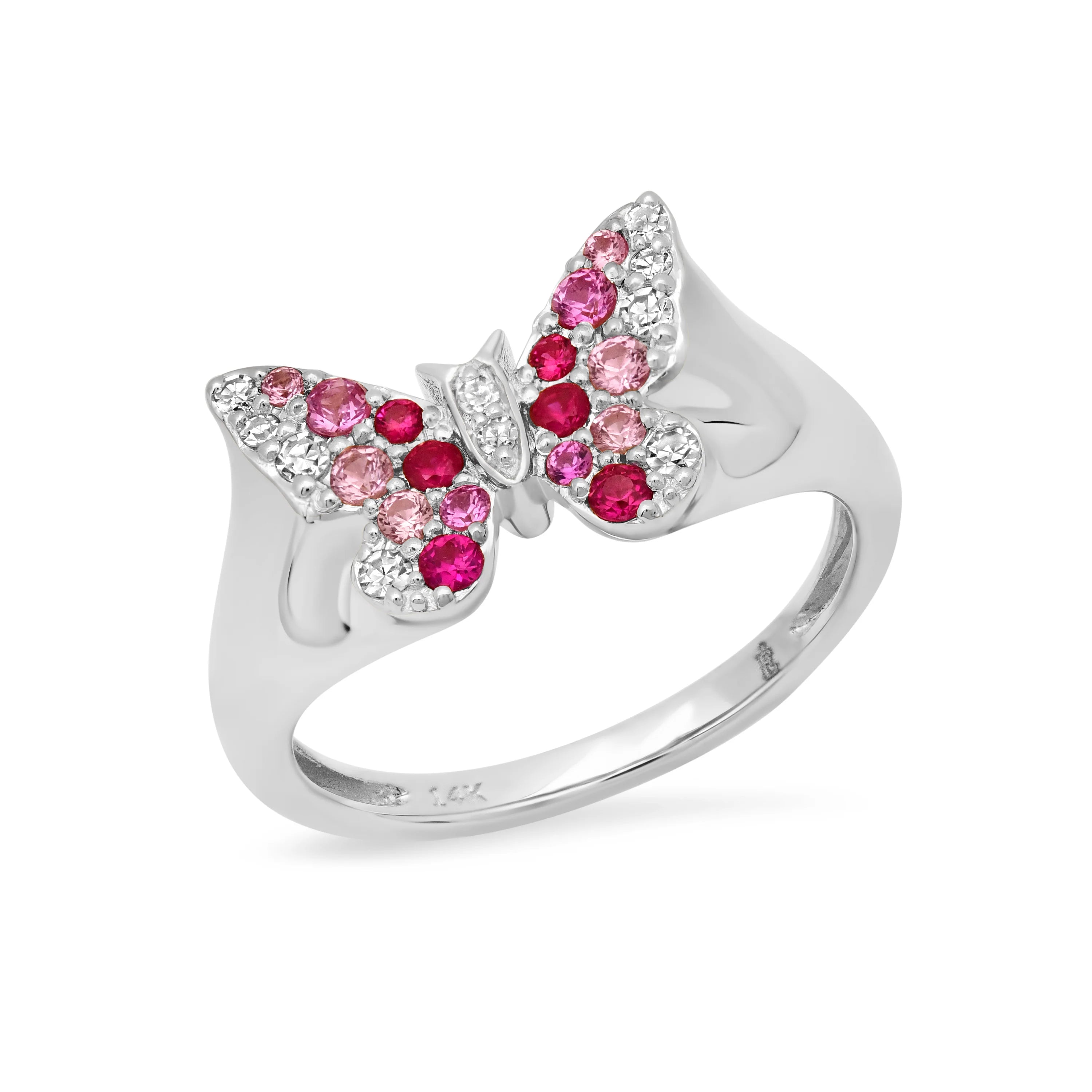 Ombre Butterfly Signet Ring