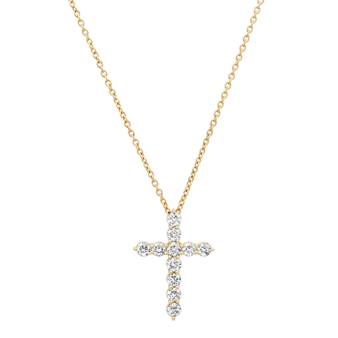 14K Gold Lexa Diamond Cross Necklace