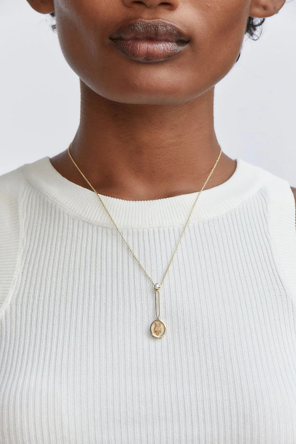 GRANDFATHER FANTASY SIGNET PENDANT NECKLACE