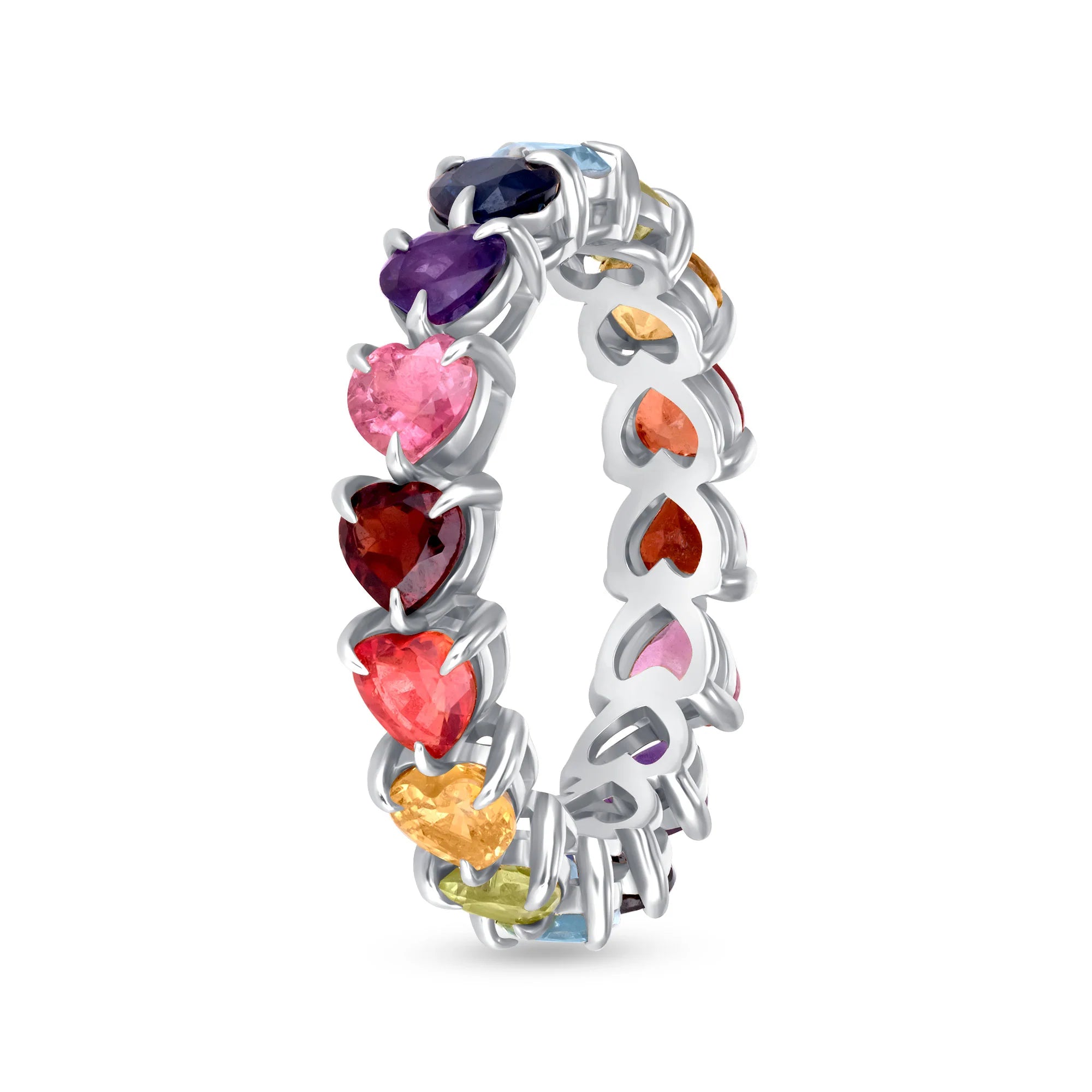 RAINBOW GEM ETERNITY RING