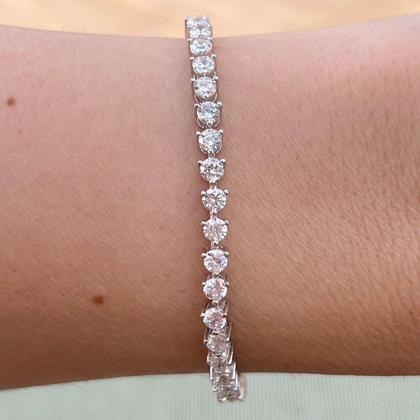 THE "KATE" 3 PRONG 3MM TENNIS BRACELET