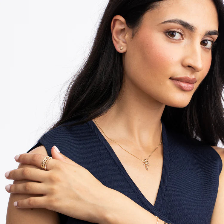 Ridged Knife Edge Eternity Ring