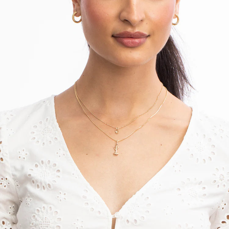 Ruby Blossom Cactus Charm