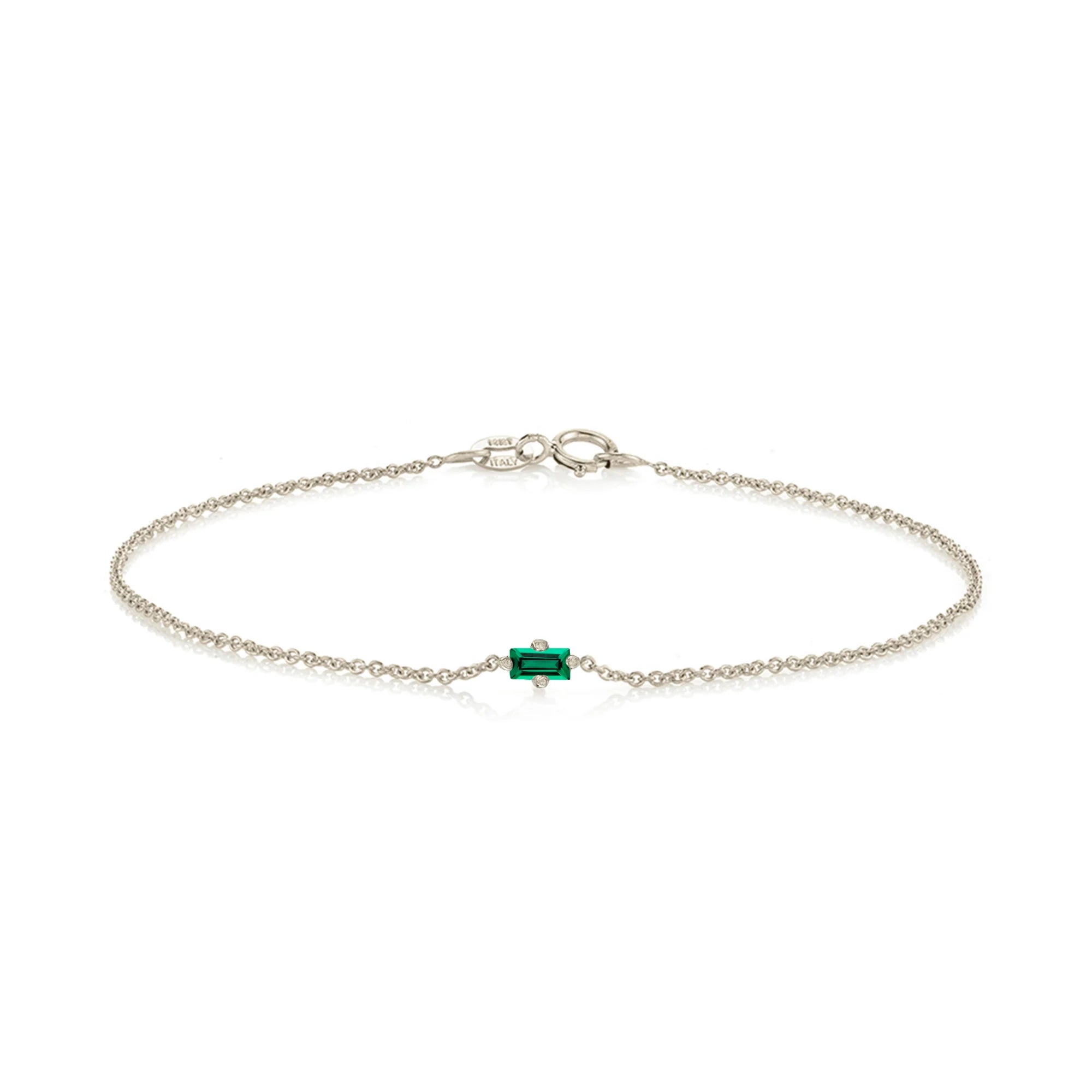 Emerald Floating Bracelet
