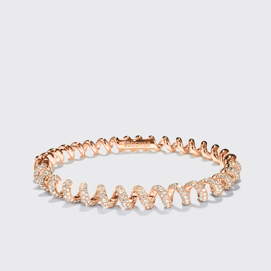 GOLD DIAMOND SLINKEE BANGLE