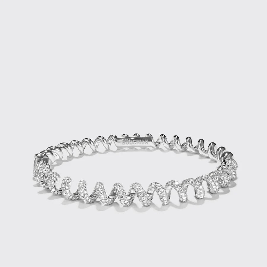 GOLD DIAMOND SLINKEE BANGLE