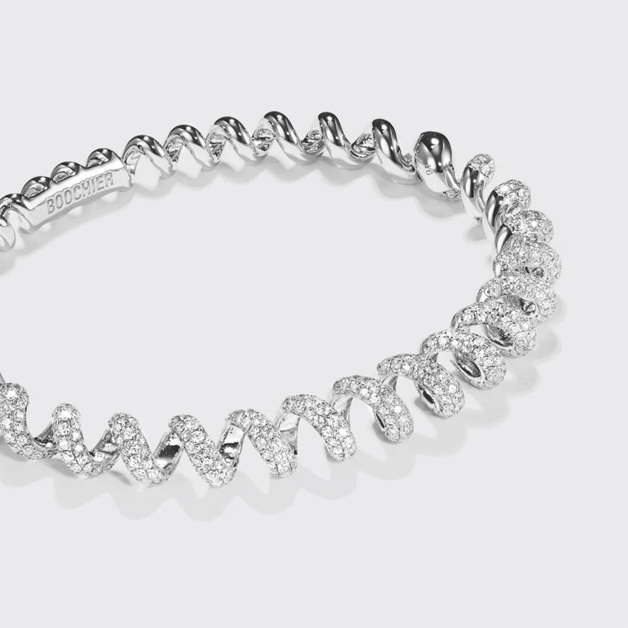 GOLD DIAMOND SLINKEE BANGLE