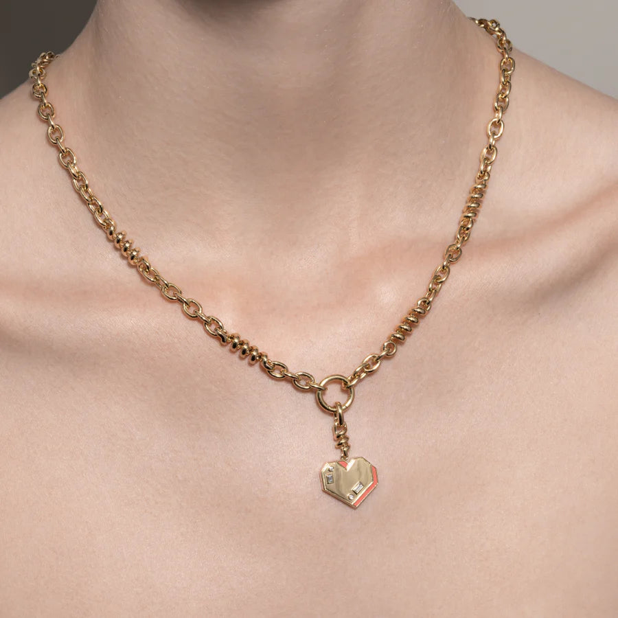 YELLOW GOLD HEART CHARM