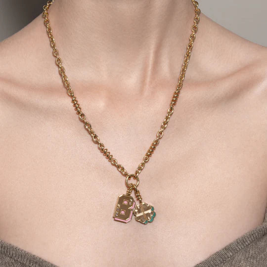 YELLOW GOLD CLOVER LEAF CHARM