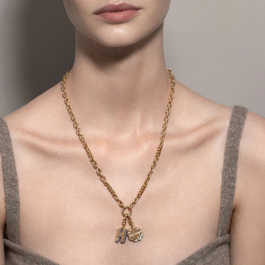 YELLOW GOLD CLOVER LEAF CHARM