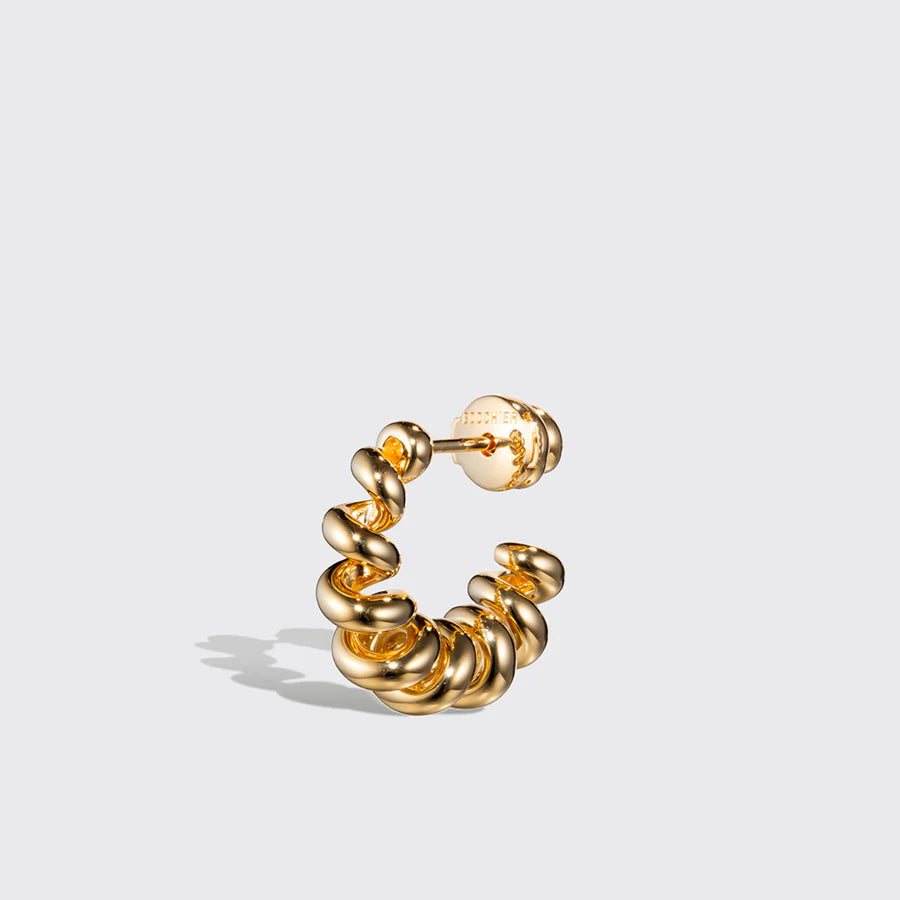 SMALL GOLD SLINKEE EARRINGS