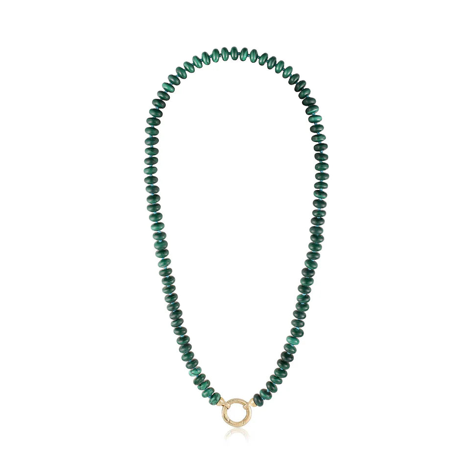 Malachite calla necklace