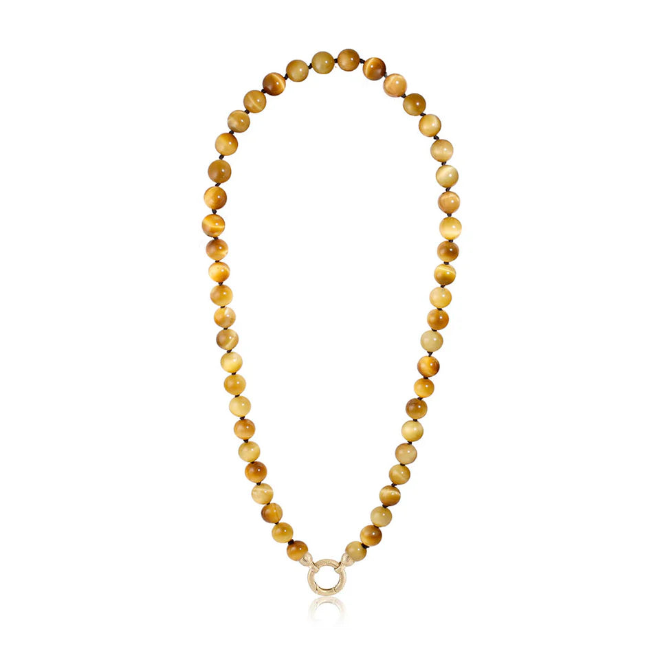 Tiger Eye calla necklace
