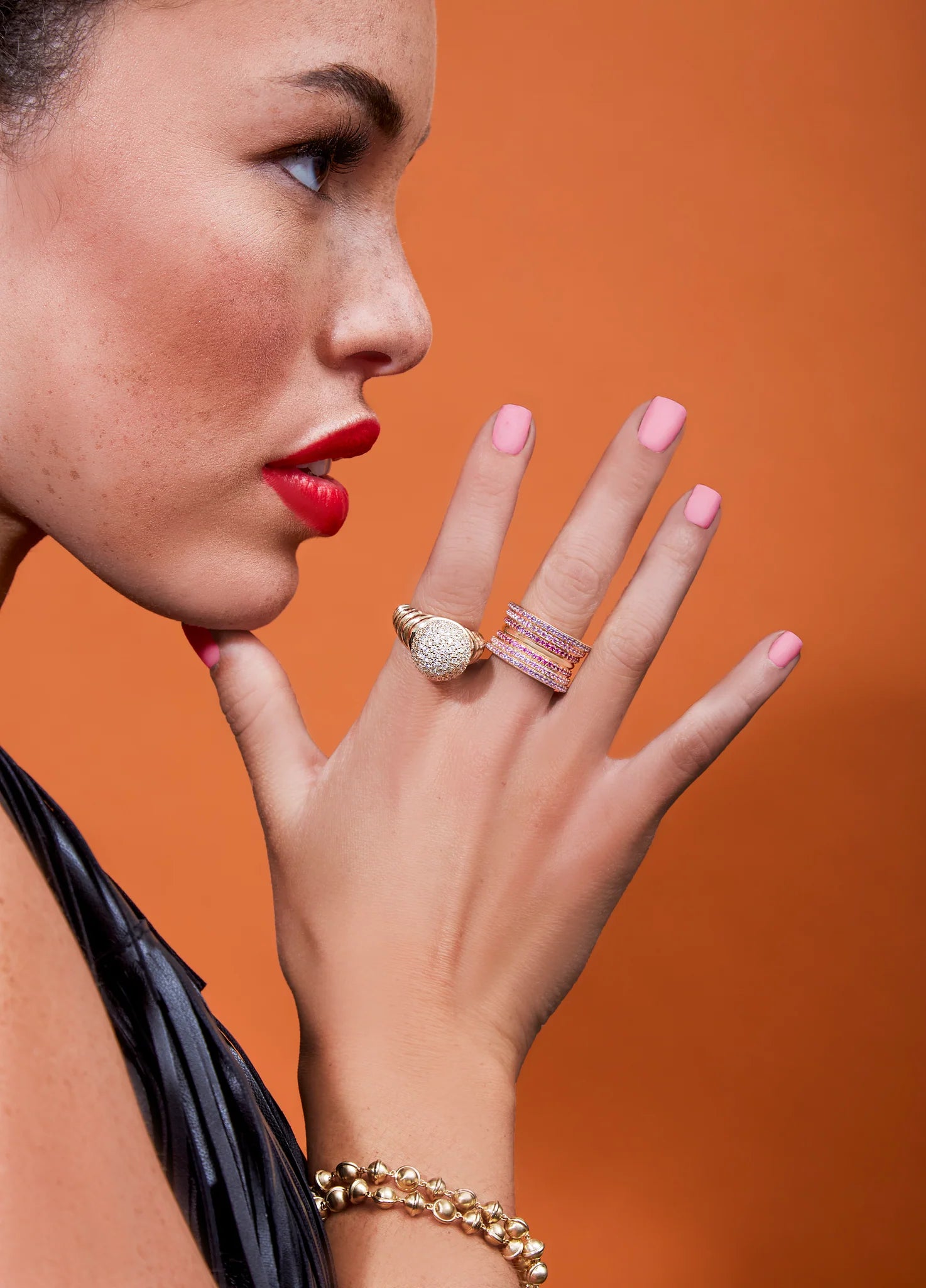 Revel Bobble Cocktail Ring - Diamond