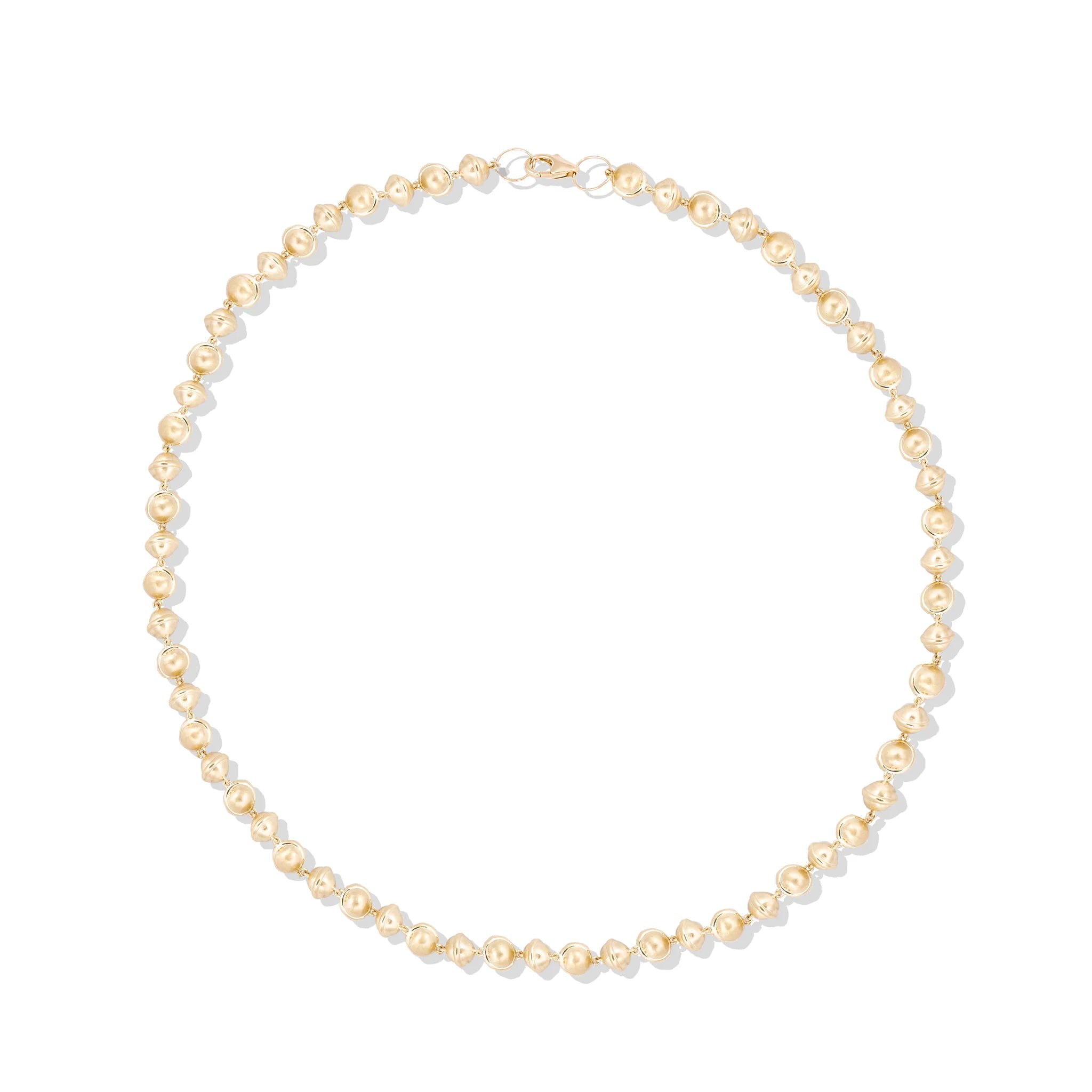 Revel Small Bead Necklace - Gold