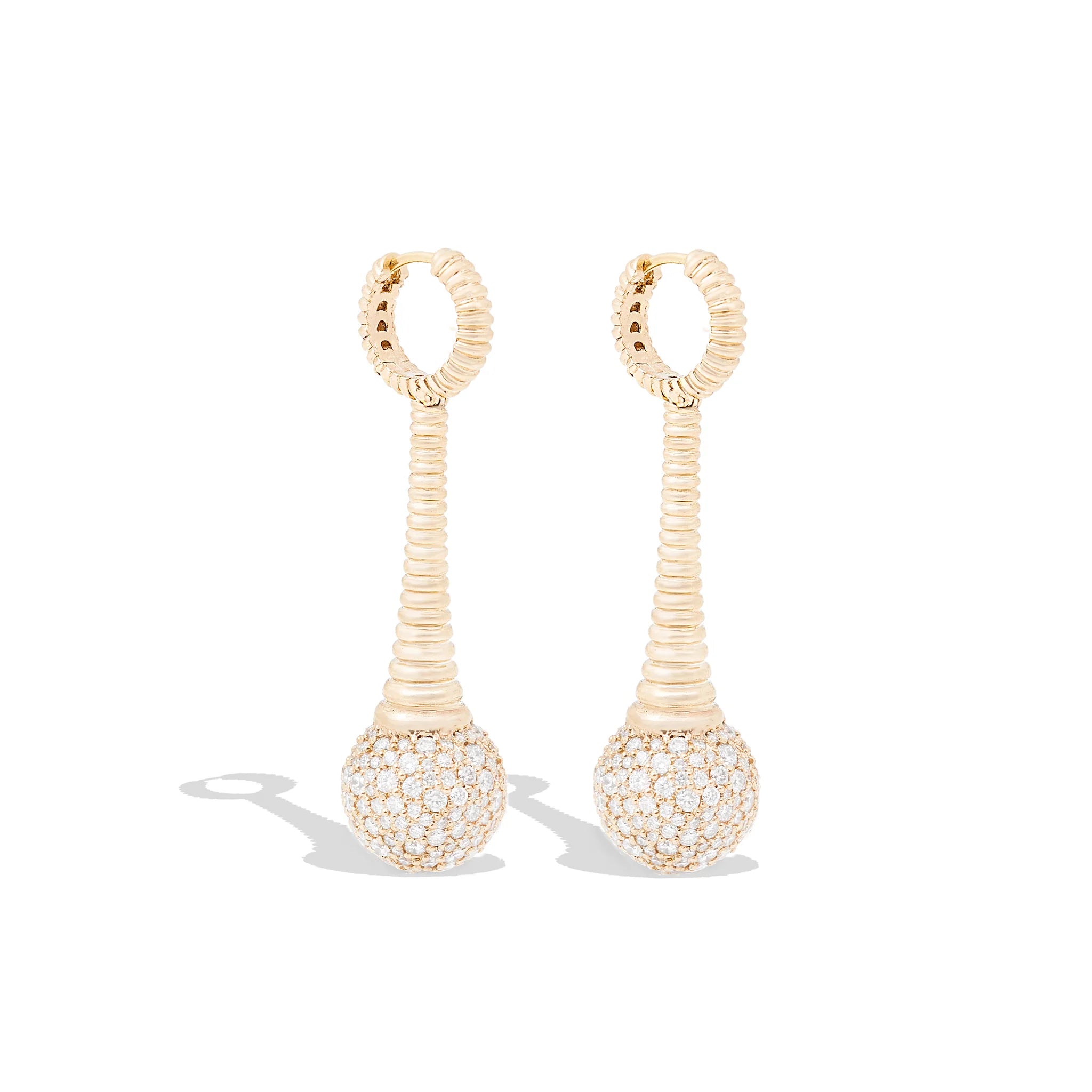 Revel Bobble Chandelier Earring - Diamond