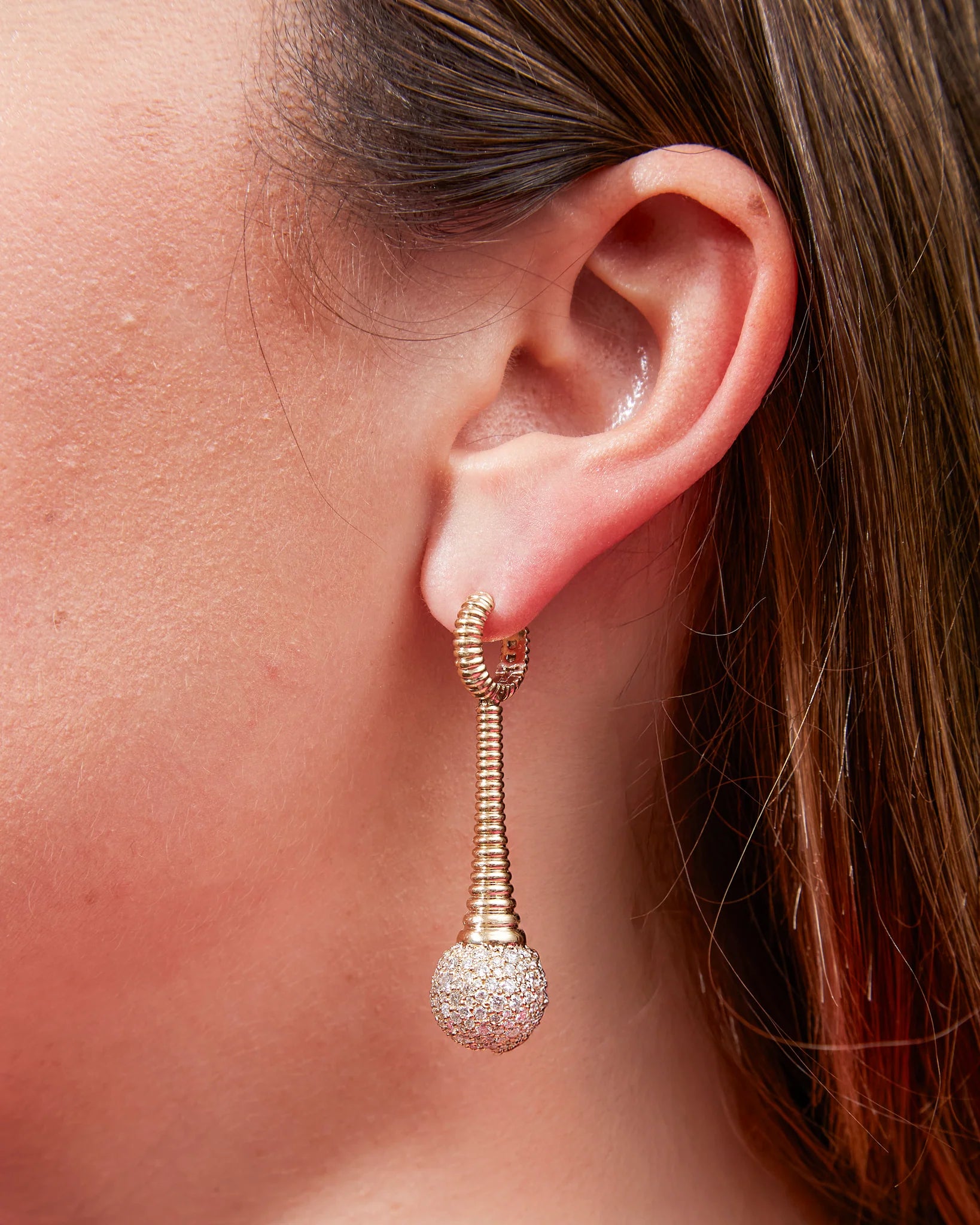 Revel Bobble Chandelier Earring - Diamond