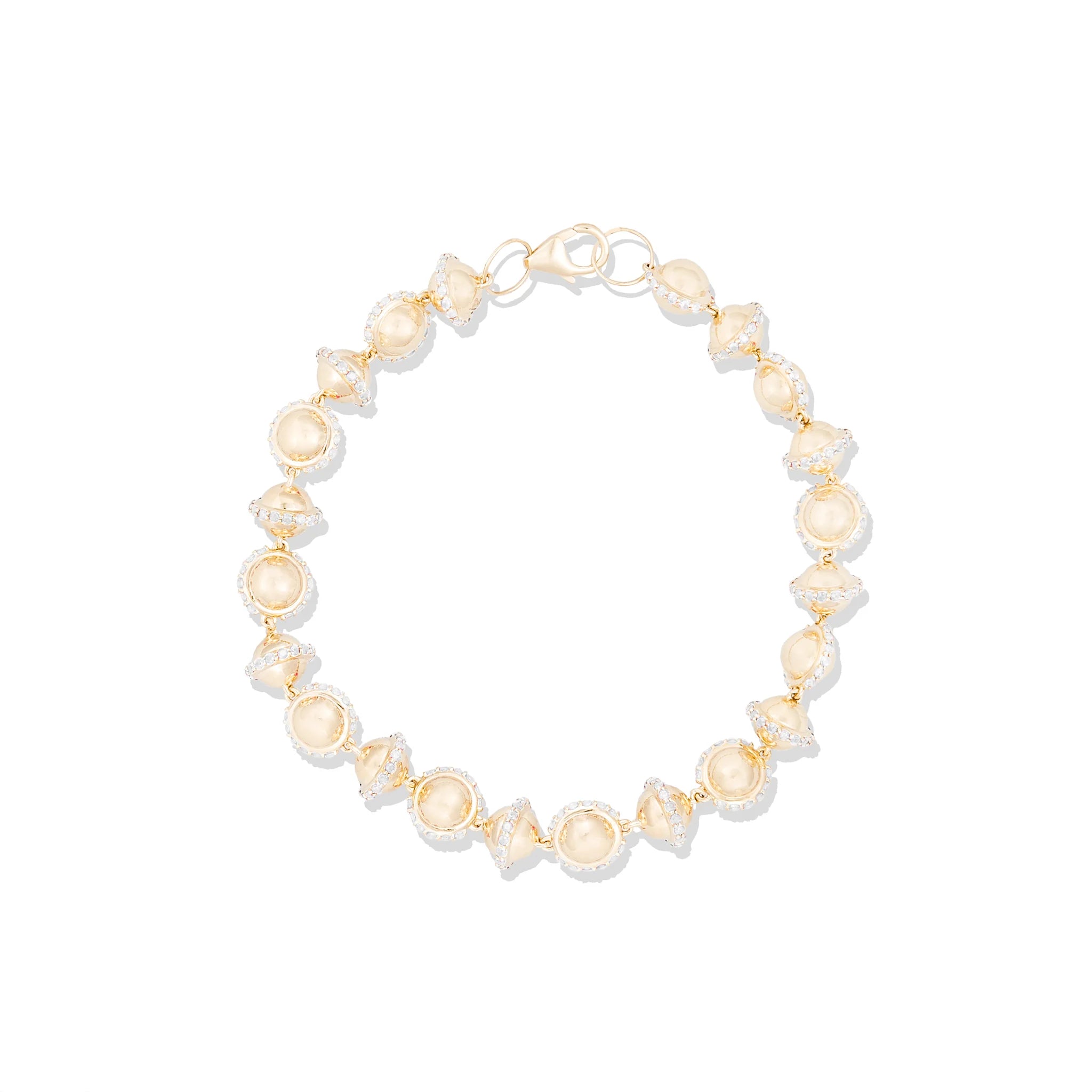 Revel Small Bead Bracelet - Diamond