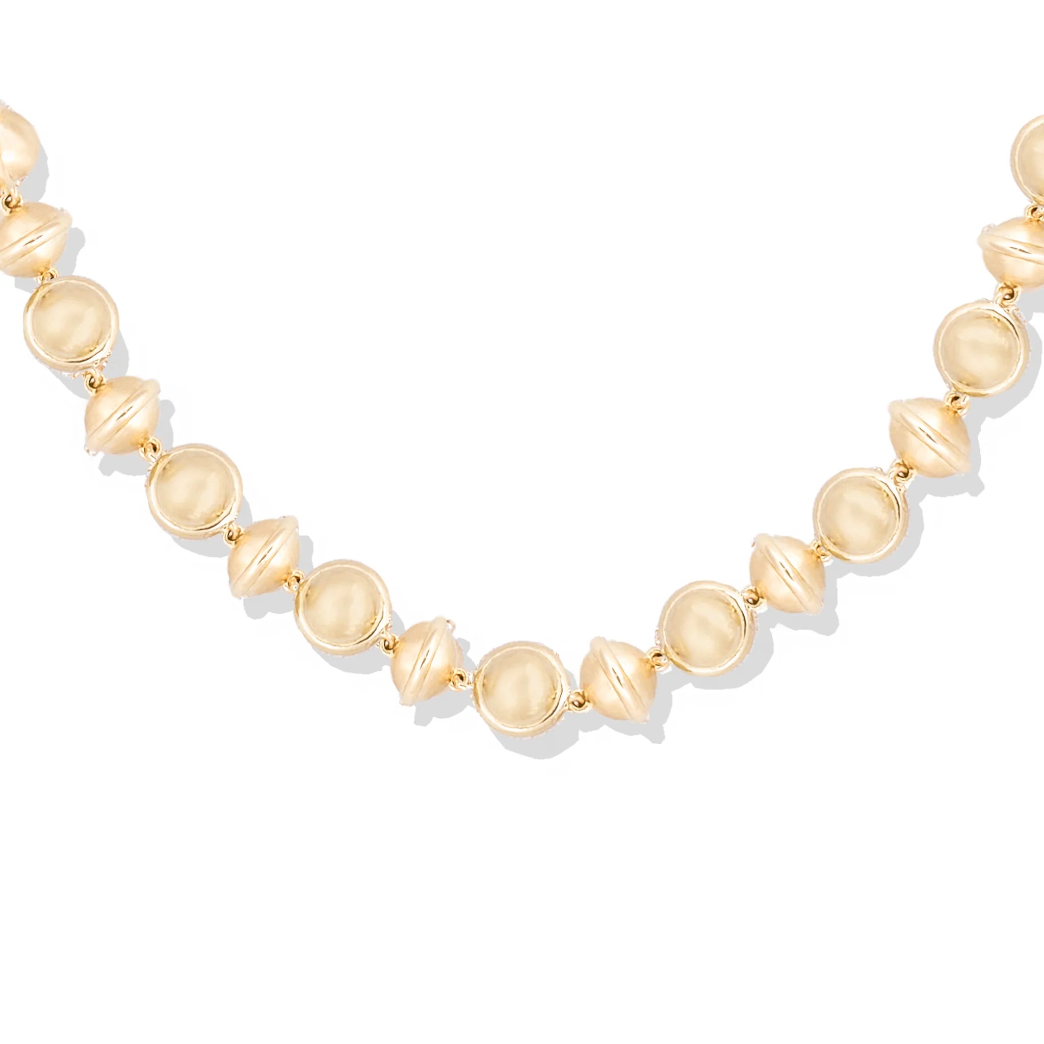 Revel Small Bead Necklace - Gold
