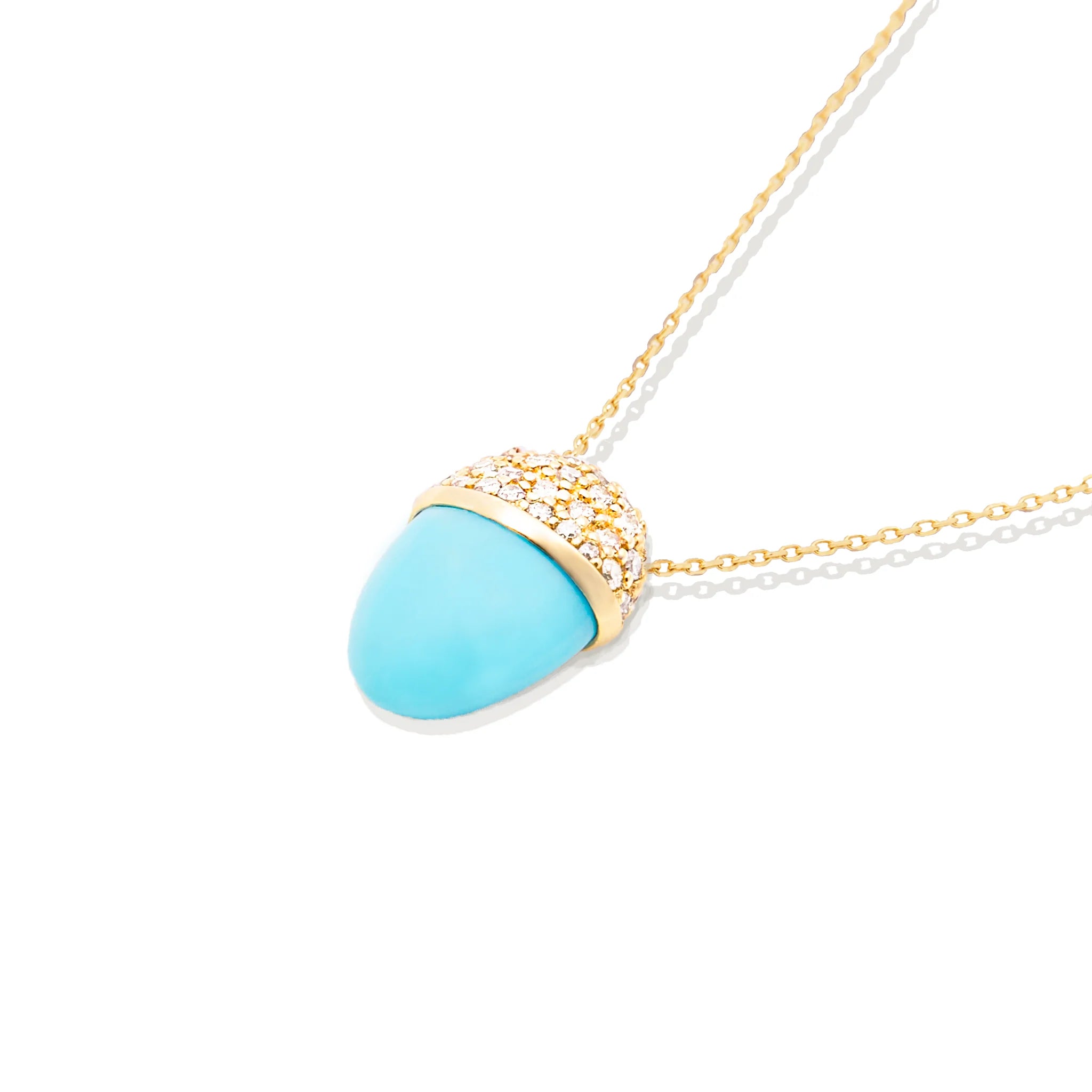 Found Cap Pendant Necklace