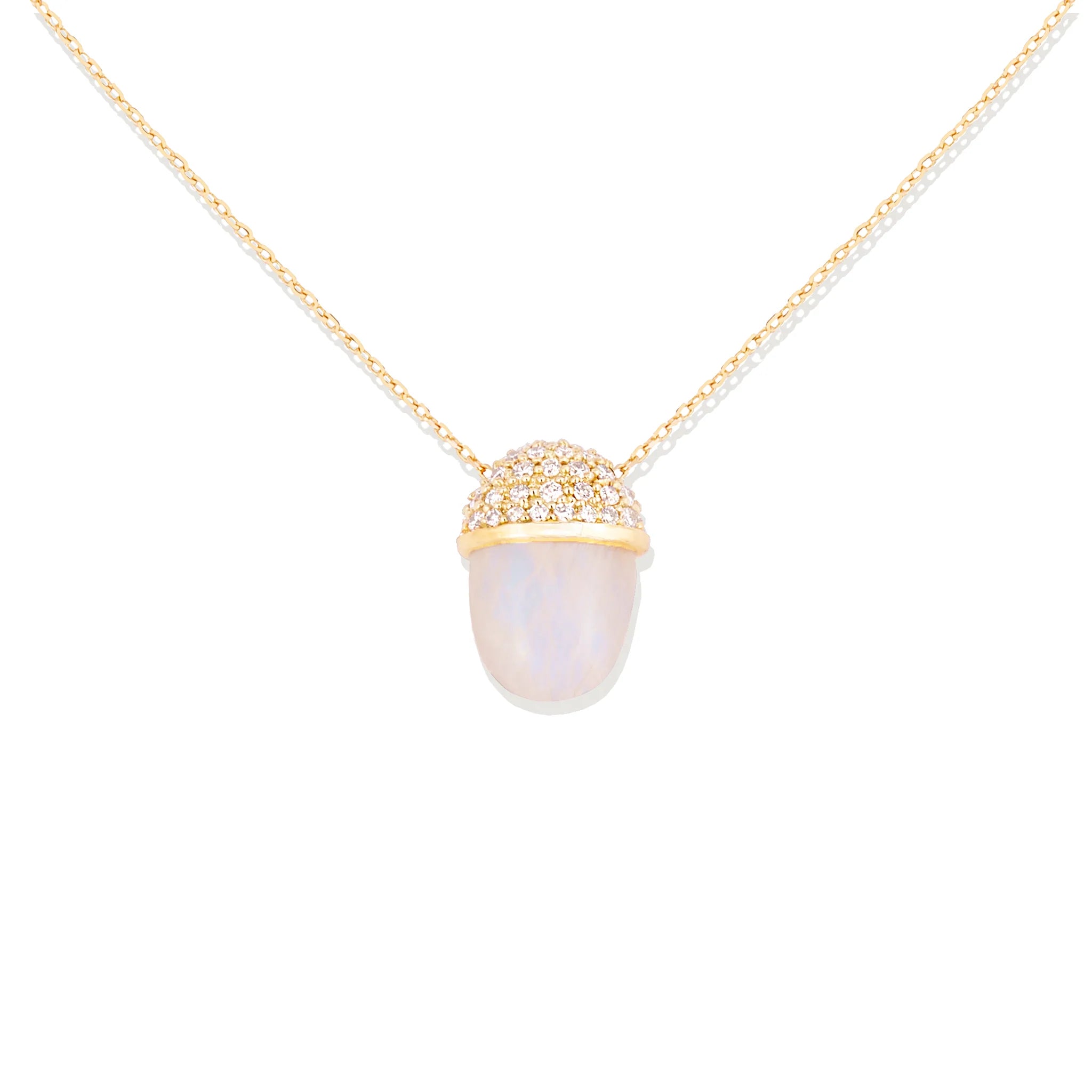 Found Cap Pendant Necklace