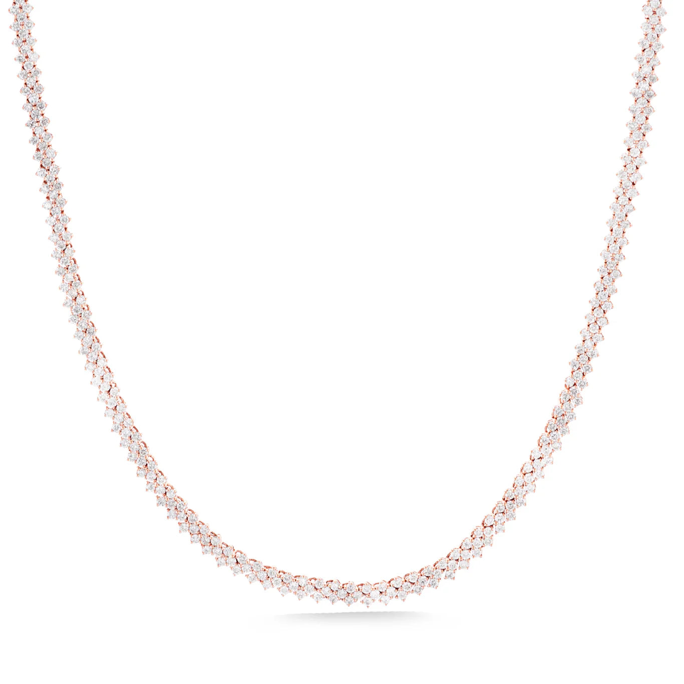 CHEVRON TENNIS NECKLACE