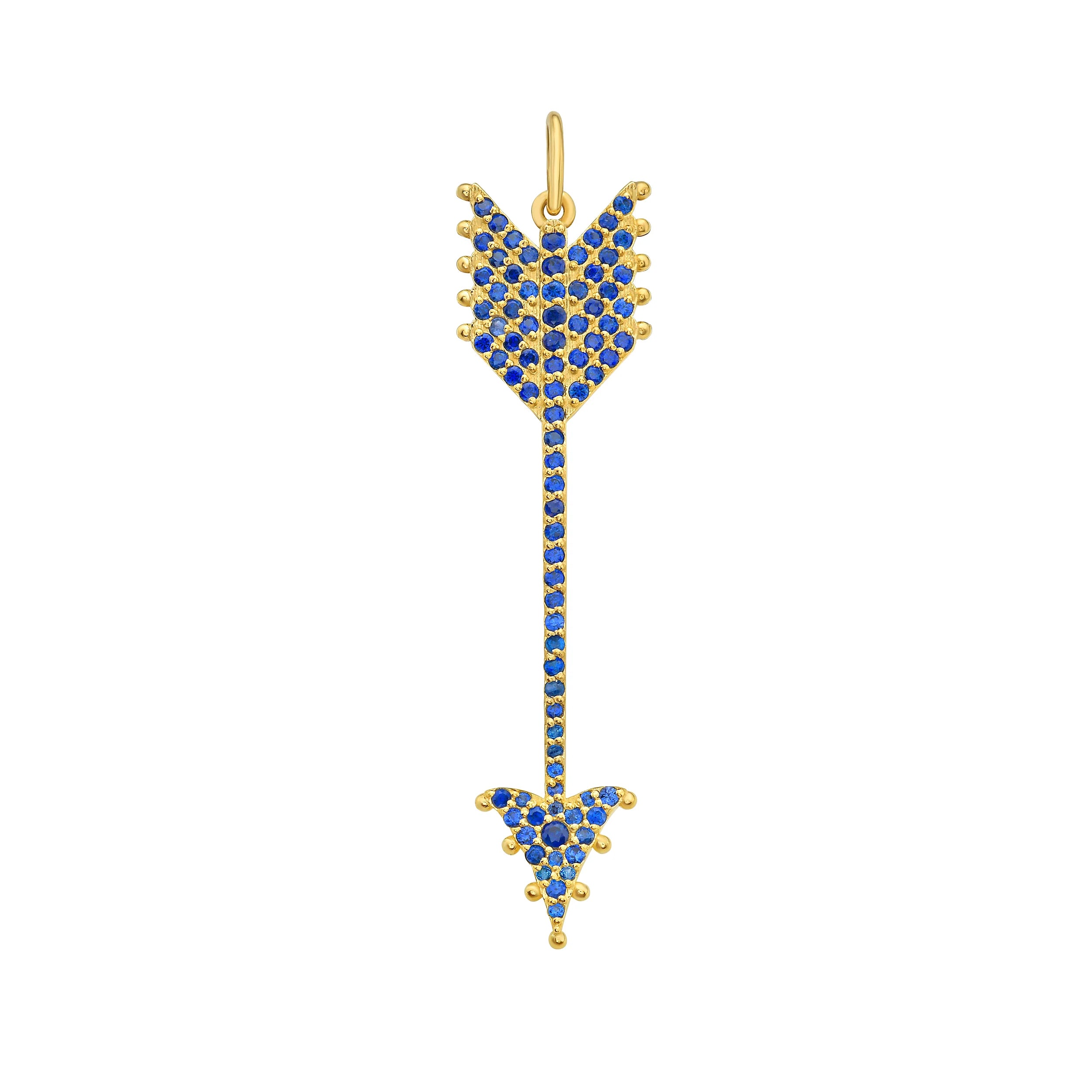Arrow Sapphire Charm