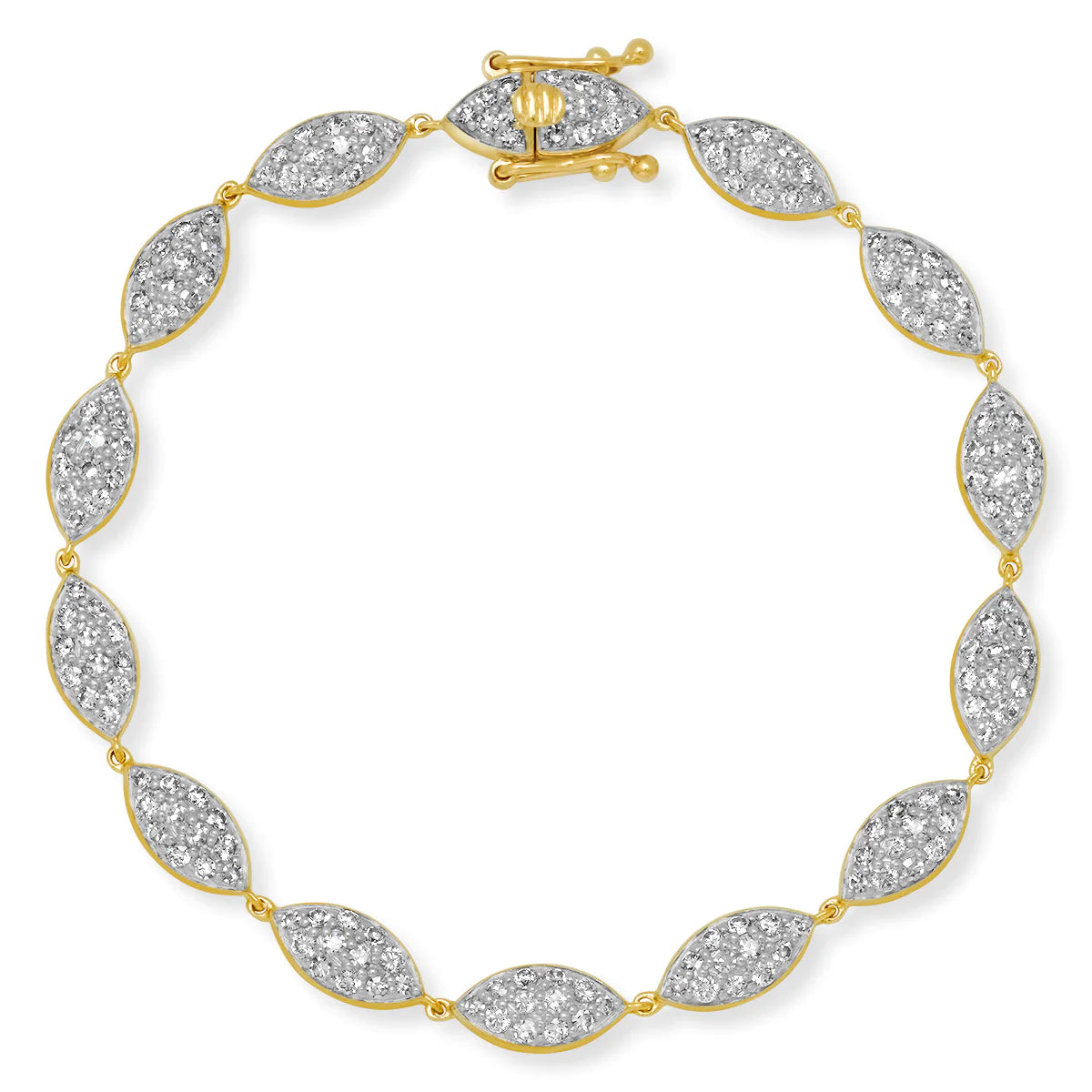 Pave Diamond Marquise Bracelet