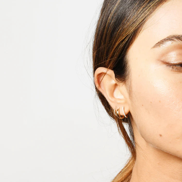 PAVE DIAMOND HUGGIES