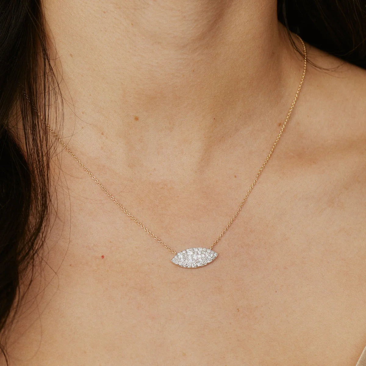 Diamond Marquise Necklace